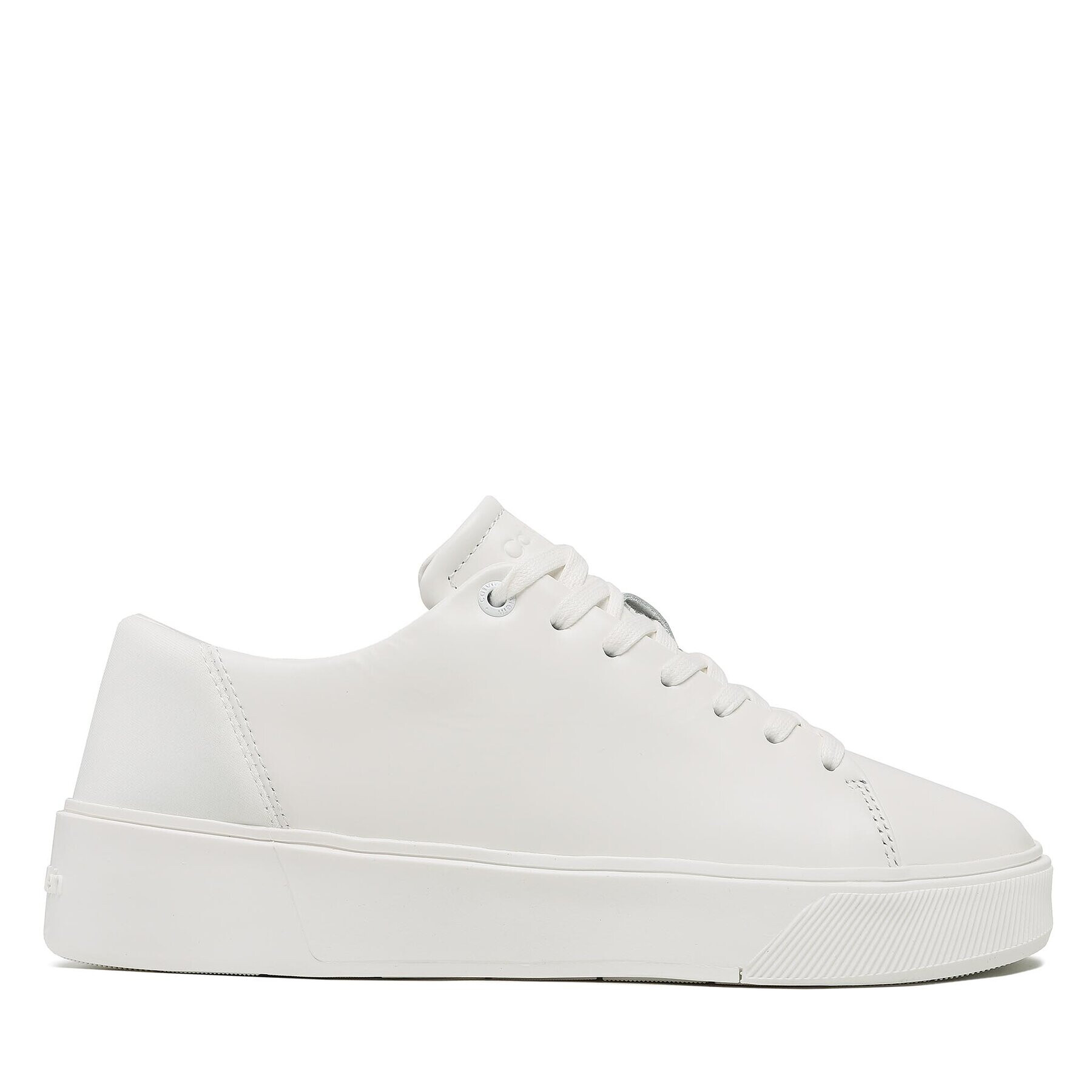 Calvin Klein Сникърси Low Top Lace Up Lth HM0HM00930 Бял - Pepit.bg