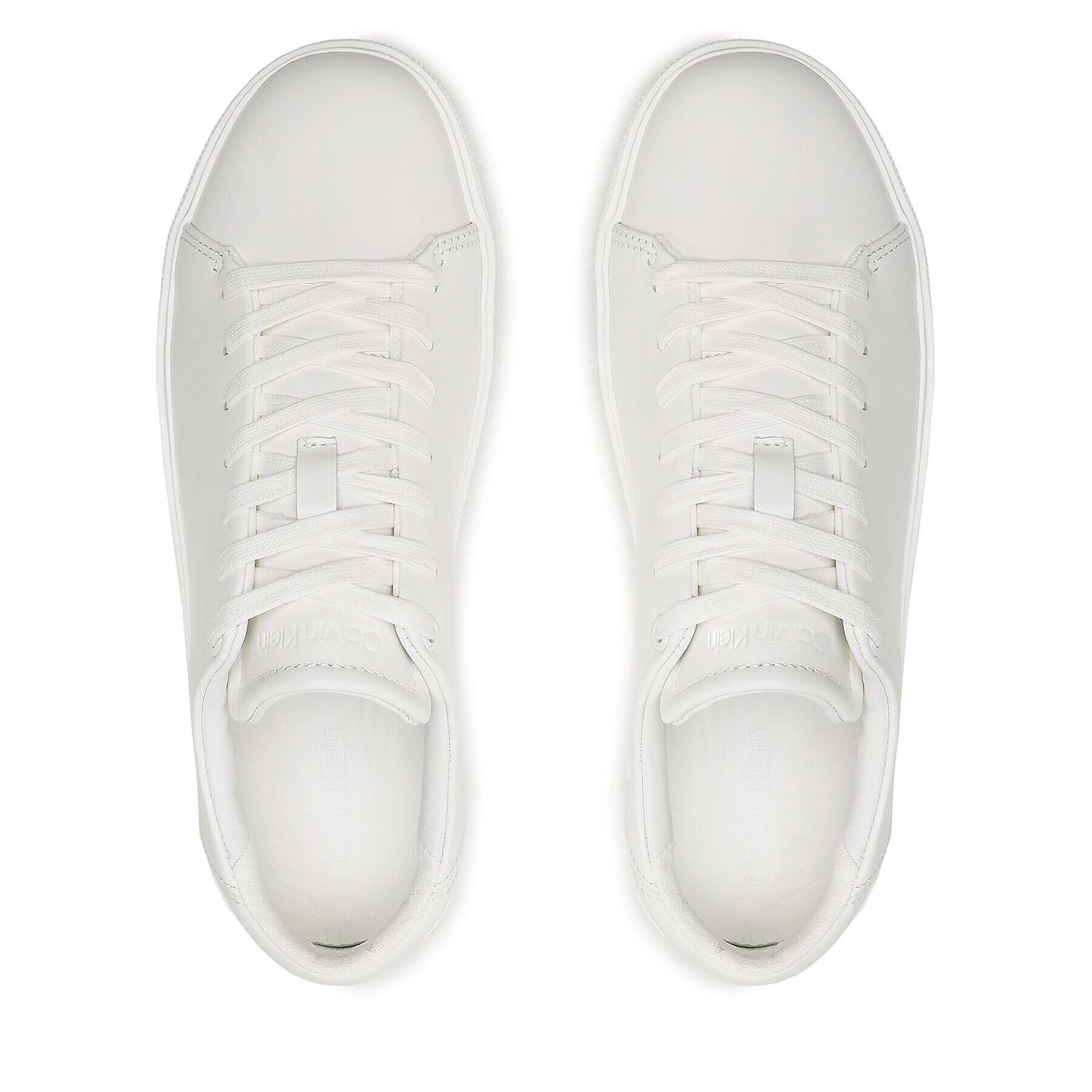 Calvin Klein Сникърси Low Top Lace Up Lth HM0HM00930 Бял - Pepit.bg