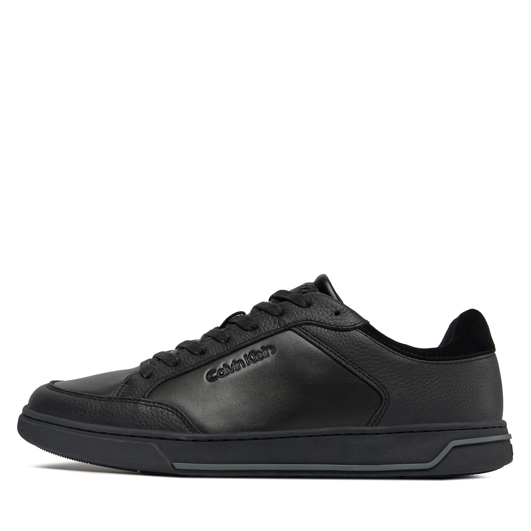 Calvin Klein Сникърси Low Top Lace Up Lth HM0HM01455 Черен - Pepit.bg
