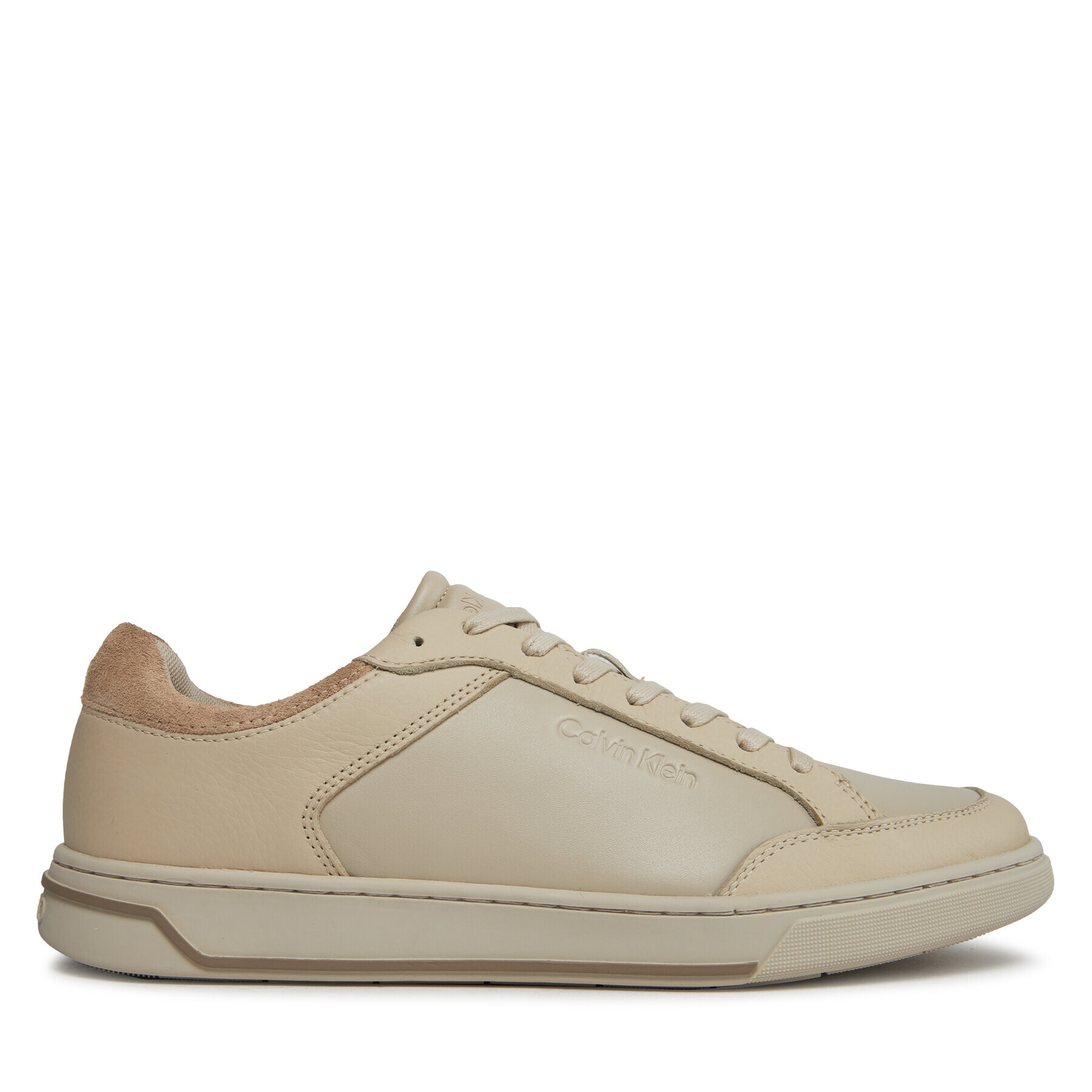 Calvin Klein Сникърси Low Top Lace Up Lth HM0HM01455 Черен - Pepit.bg