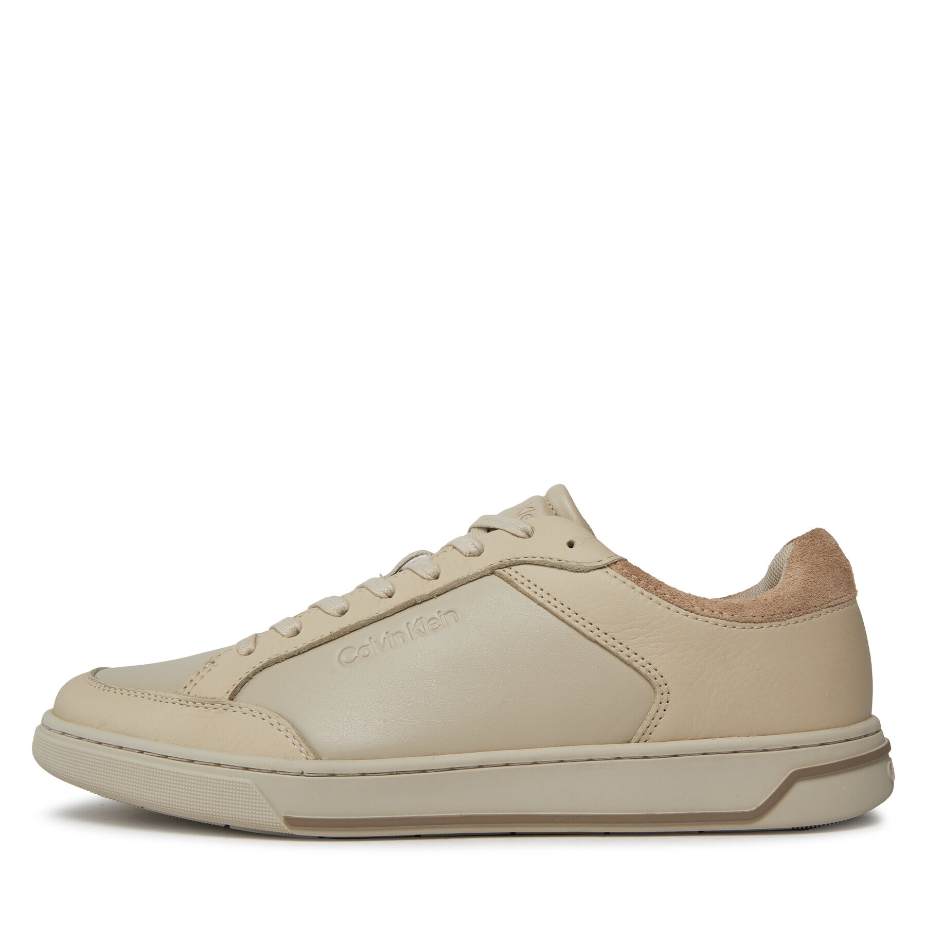 Calvin Klein Сникърси Low Top Lace Up Lth HM0HM01455 Черен - Pepit.bg