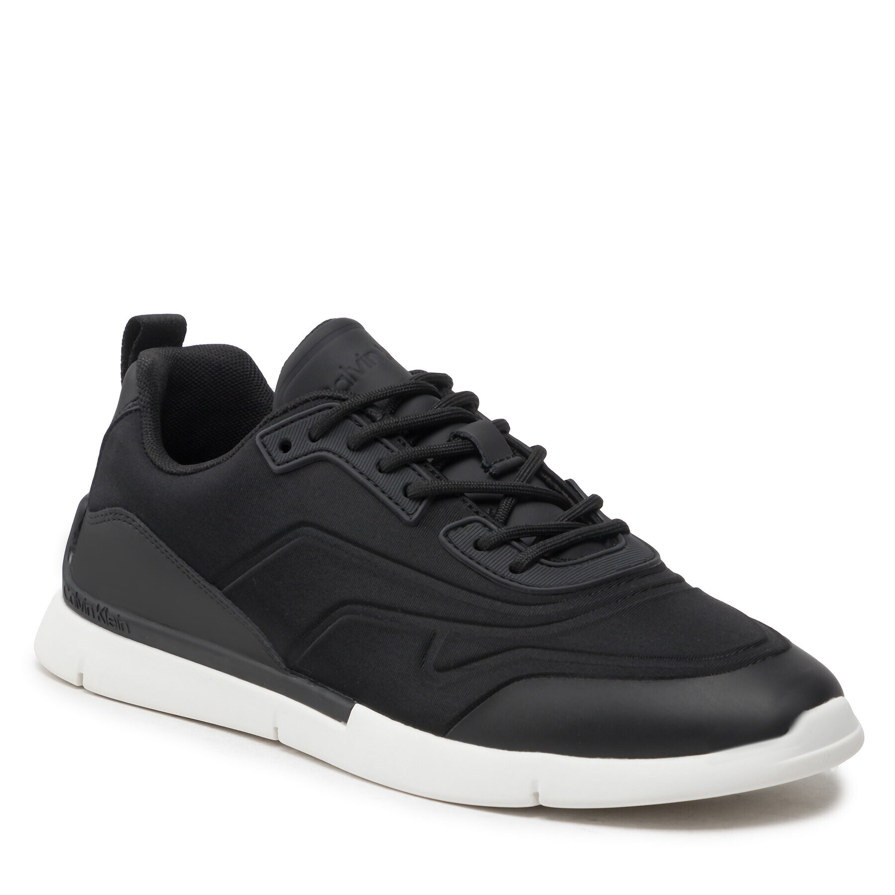 Calvin Klein Сникърси Low Top Lace Up Lth Mix HM0HM00618 Черен - Pepit.bg