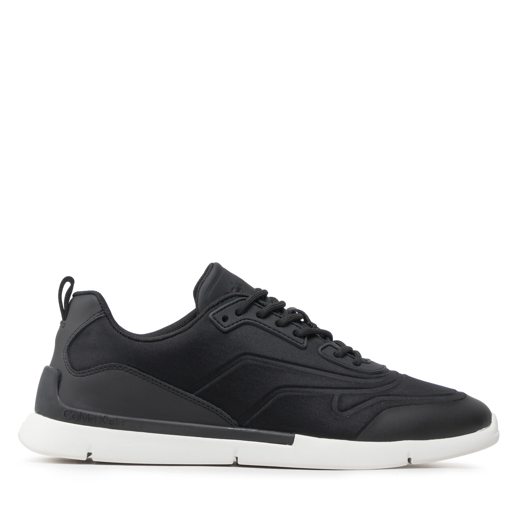 Calvin Klein Сникърси Low Top Lace Up Lth Mix HM0HM00618 Черен - Pepit.bg