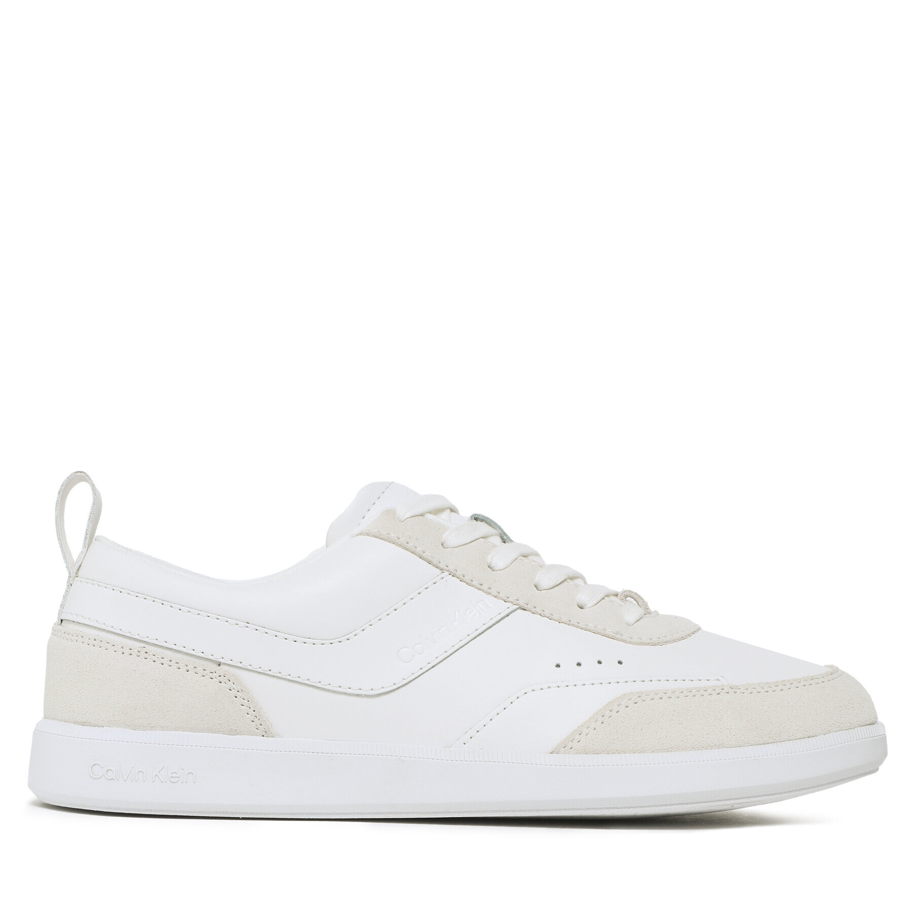 Calvin Klein Сникърси Low Top Lace Up Lth Mix HM0HM00851 Бял - Pepit.bg