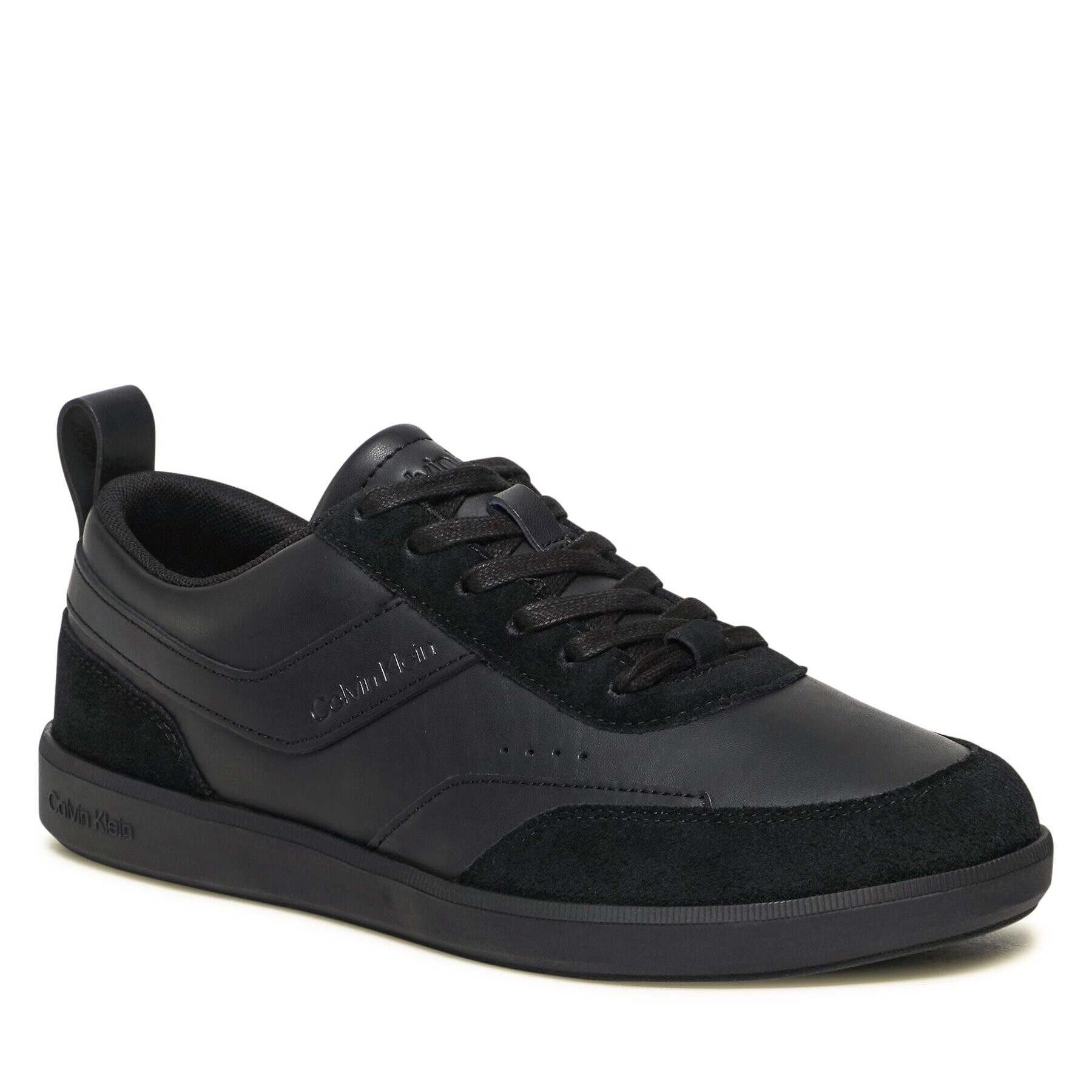 Calvin Klein Сникърси Low Top Lace Up Lth Mix HM0HM00851 Черен - Pepit.bg