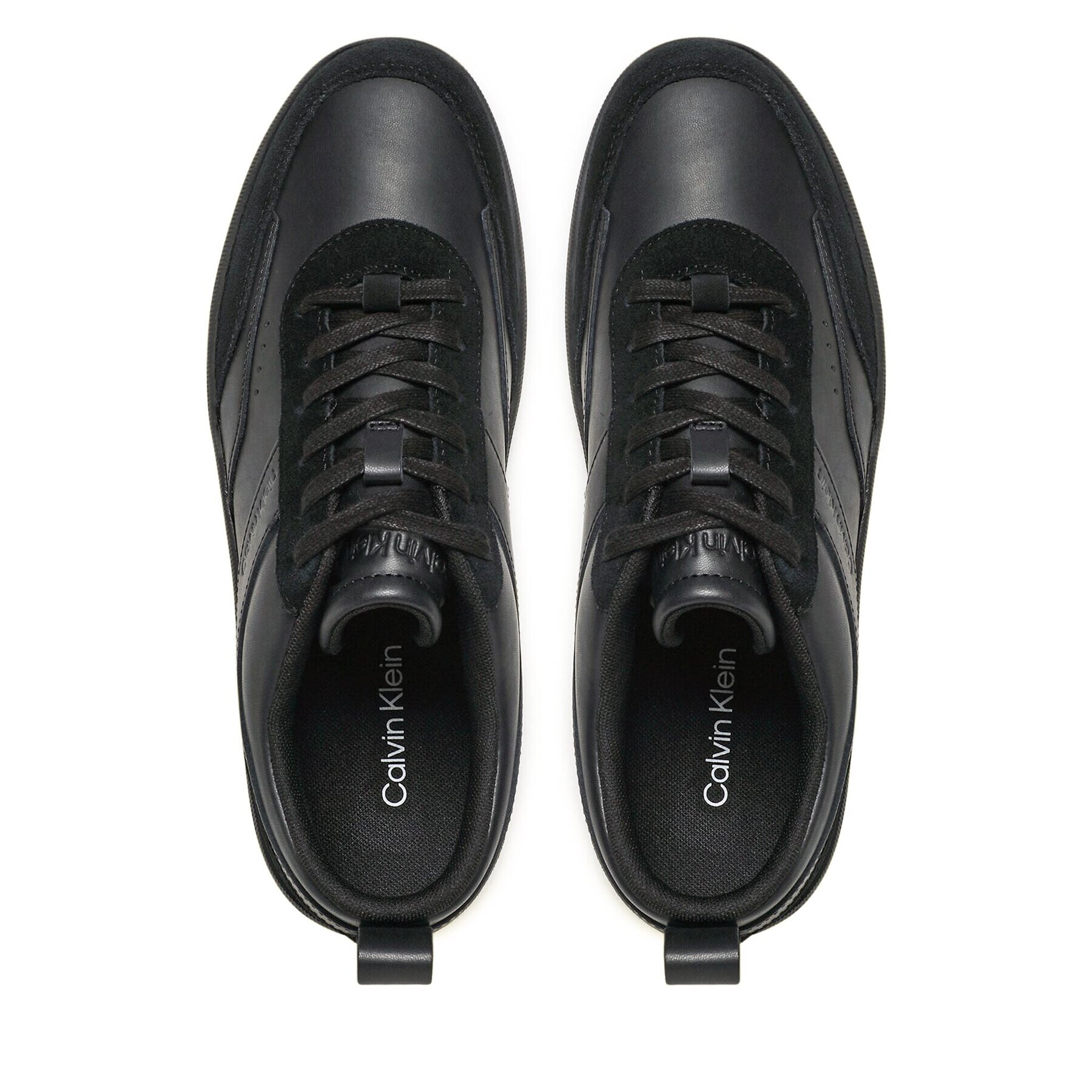 Calvin Klein Сникърси Low Top Lace Up Lth Mix HM0HM00851 Черен - Pepit.bg