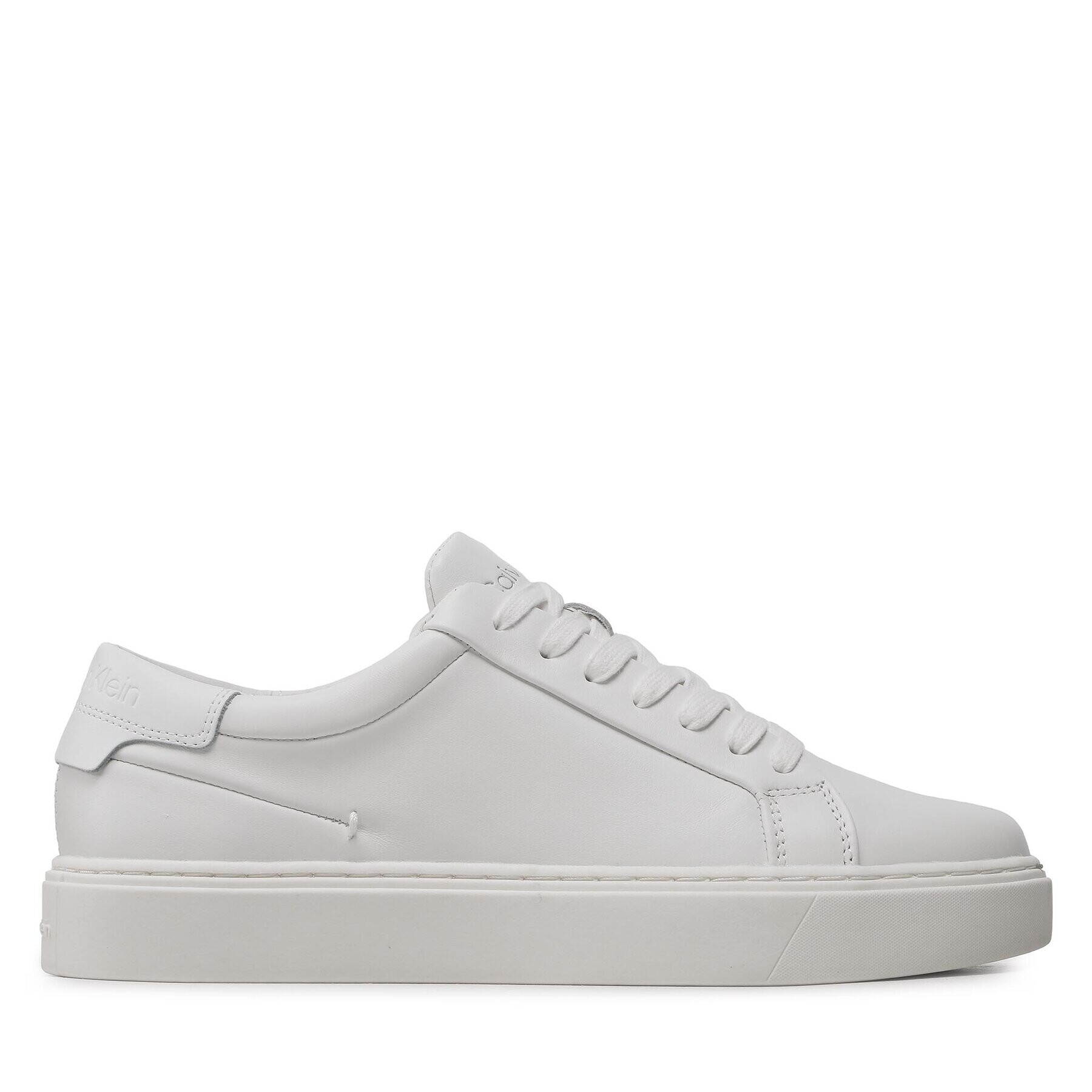 Calvin Klein Сникърси Low Top Lace Up Lth Sm HM0HM01018 Бял - Pepit.bg