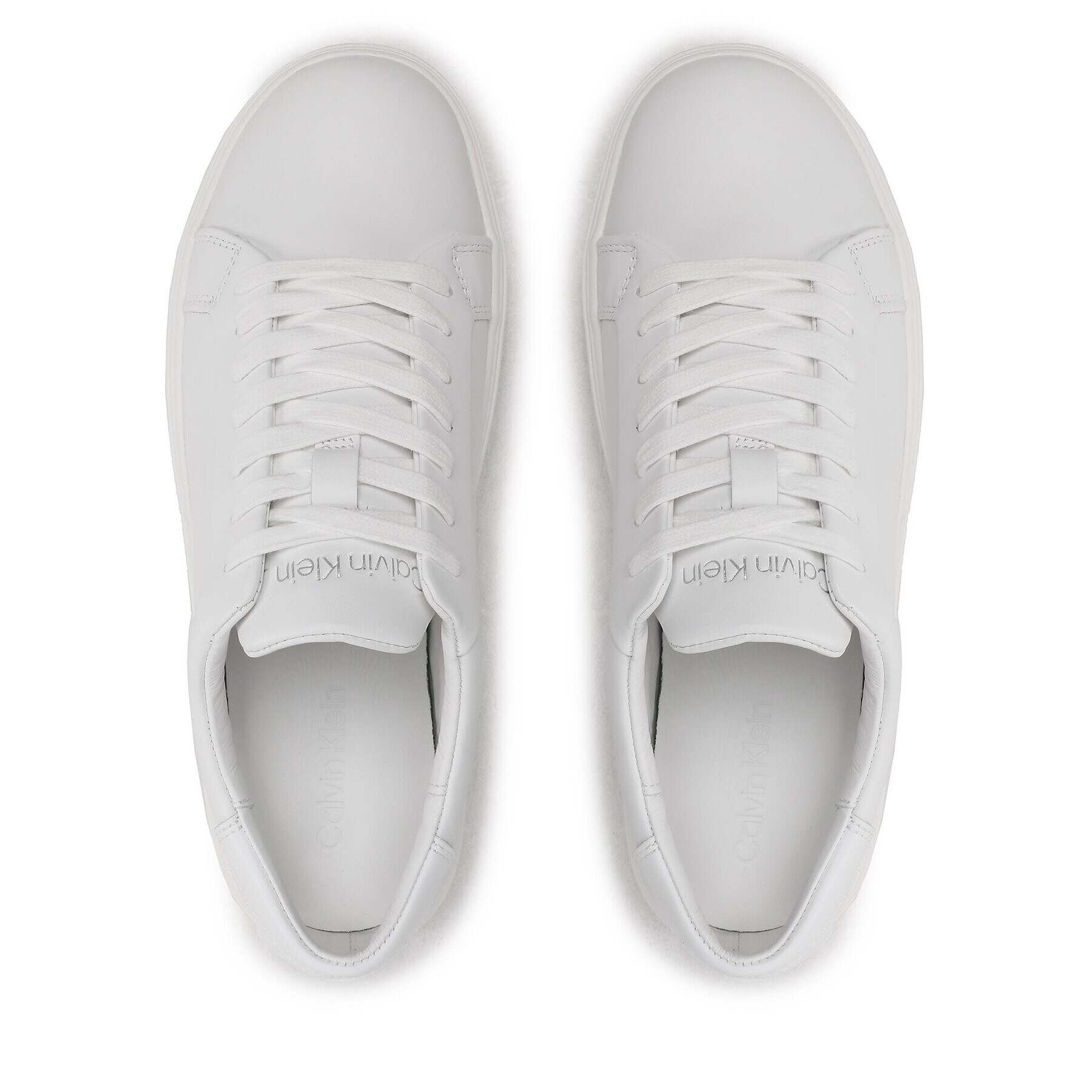 Calvin Klein Сникърси Low Top Lace Up Lth Sm HM0HM01018 Бял - Pepit.bg