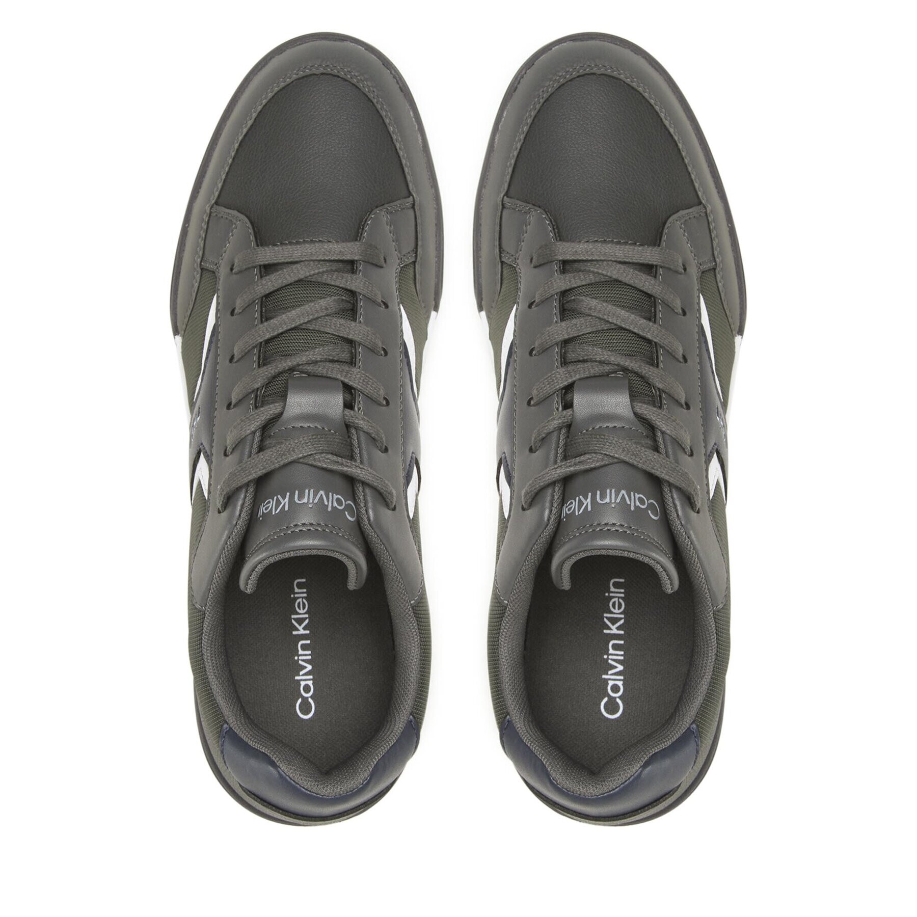 Calvin Klein Сникърси Low Top Lace Up Mix HM0HM00248 Сив - Pepit.bg