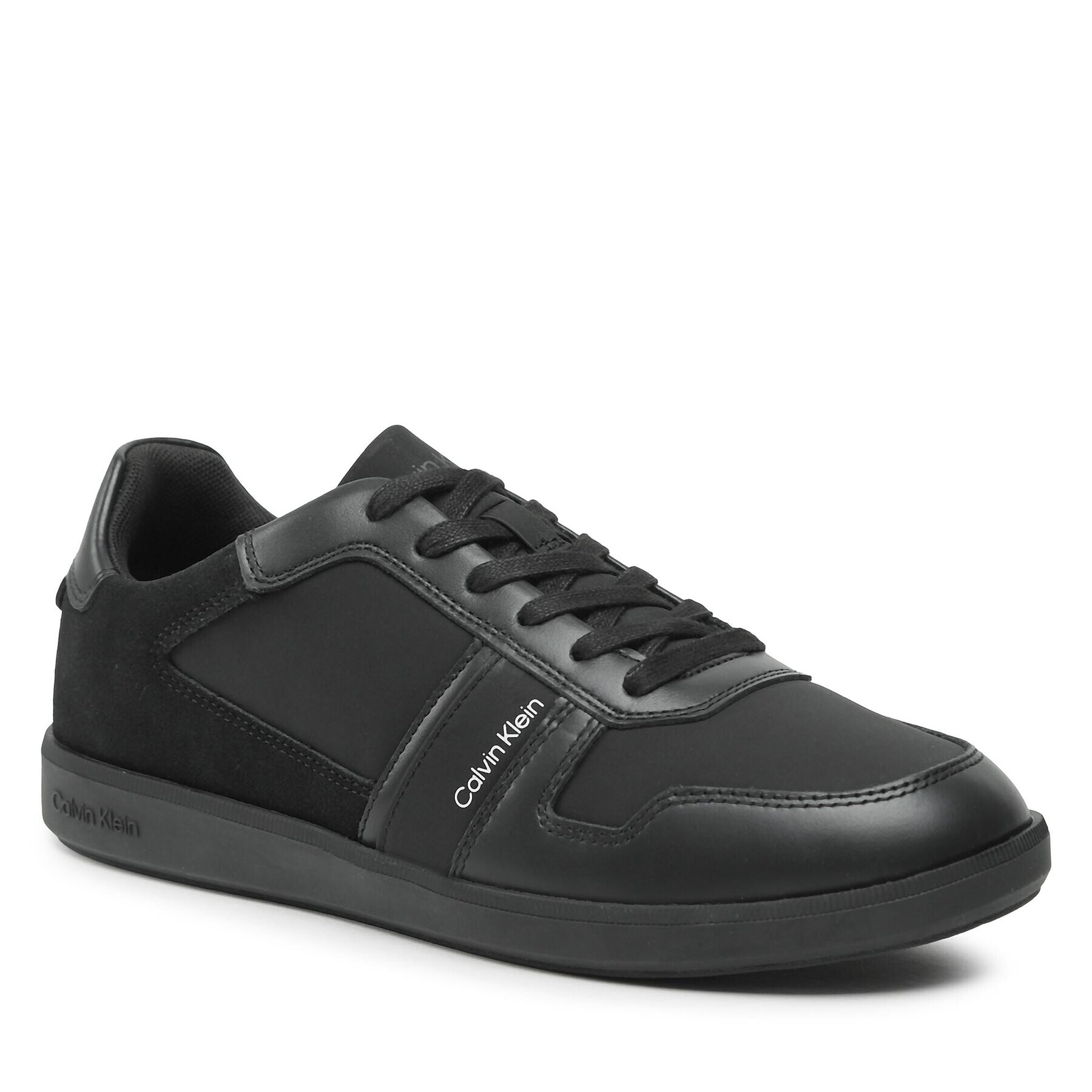 Calvin Klein Сникърси Low Top Lace Up Mix HM0HM00491 Черен - Pepit.bg