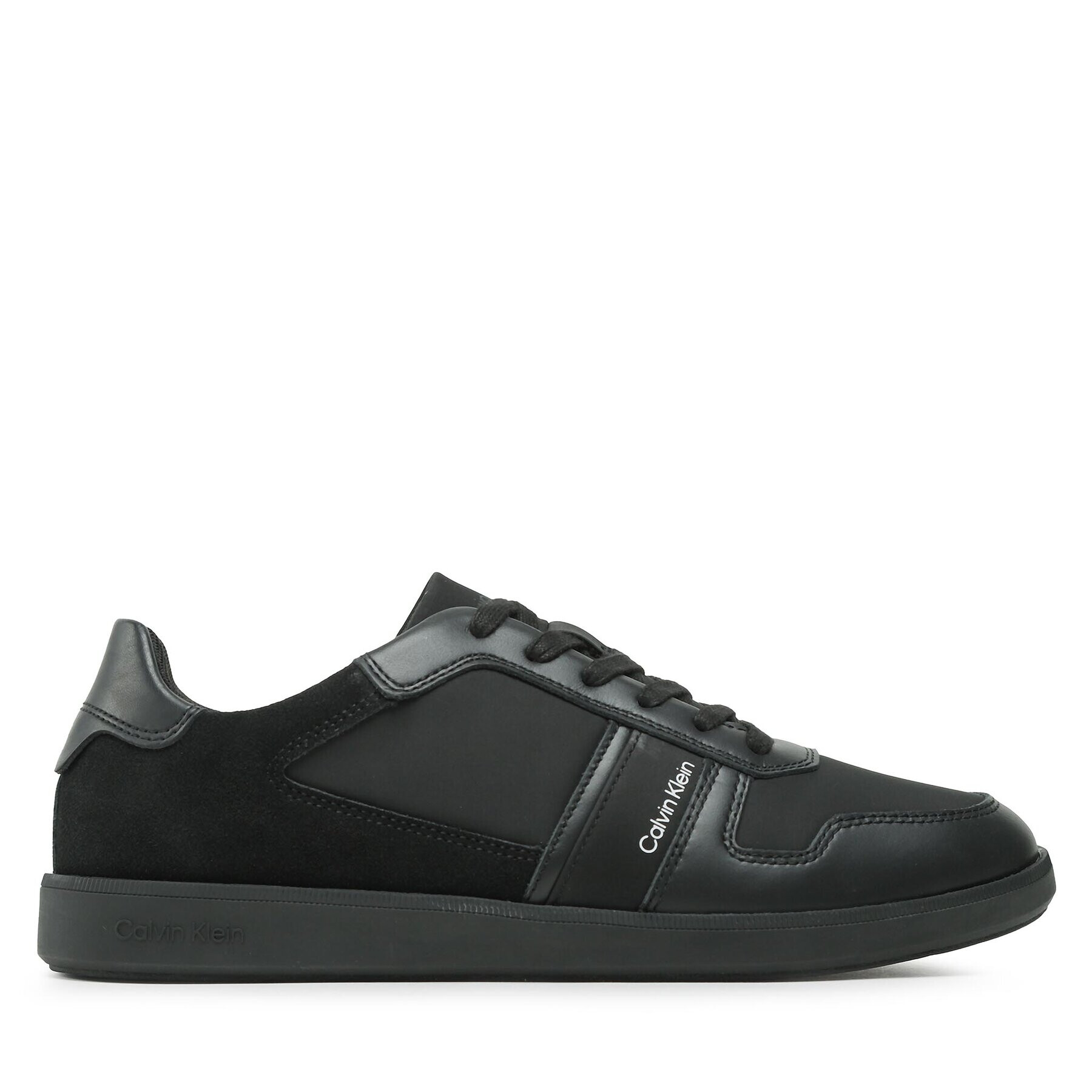 Calvin Klein Сникърси Low Top Lace Up Mix HM0HM00491 Черен - Pepit.bg