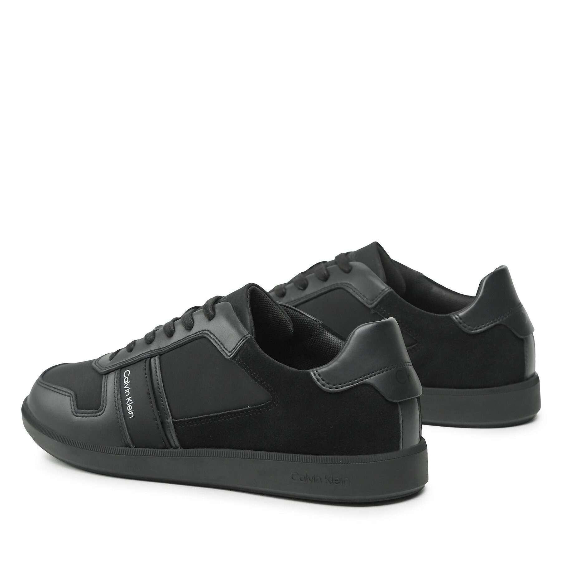 Calvin Klein Сникърси Low Top Lace Up Mix HM0HM00491 Черен - Pepit.bg