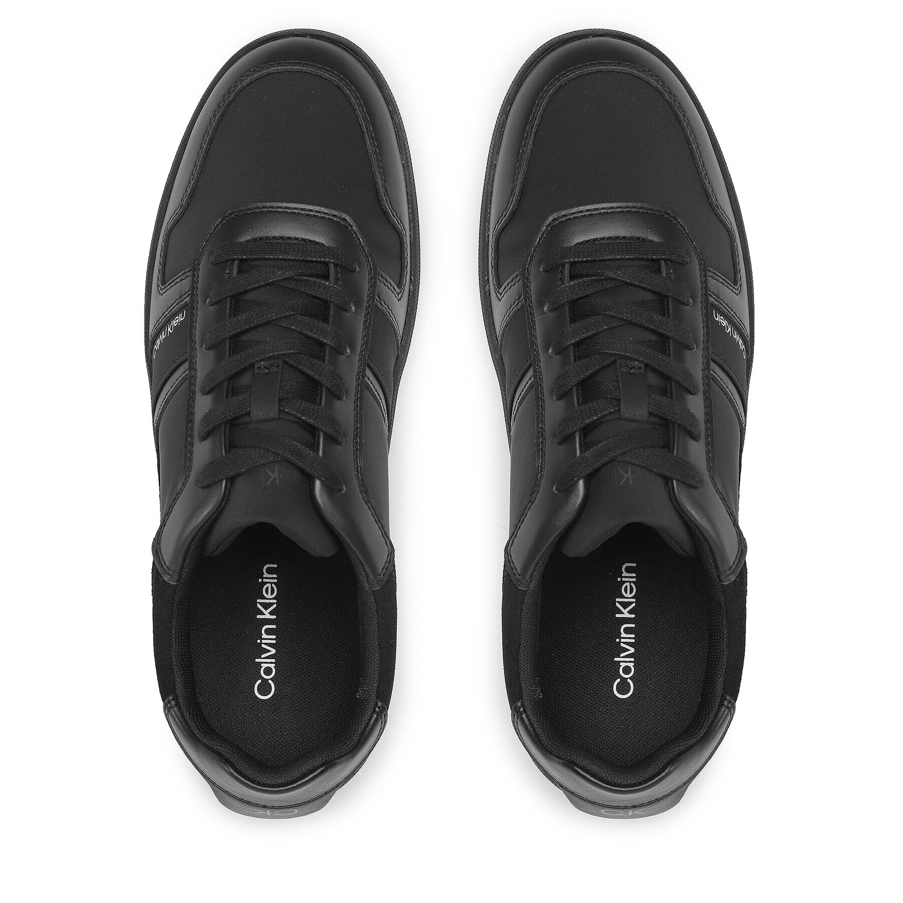 Calvin Klein Сникърси Low Top Lace Up Mix HM0HM00491 Черен - Pepit.bg