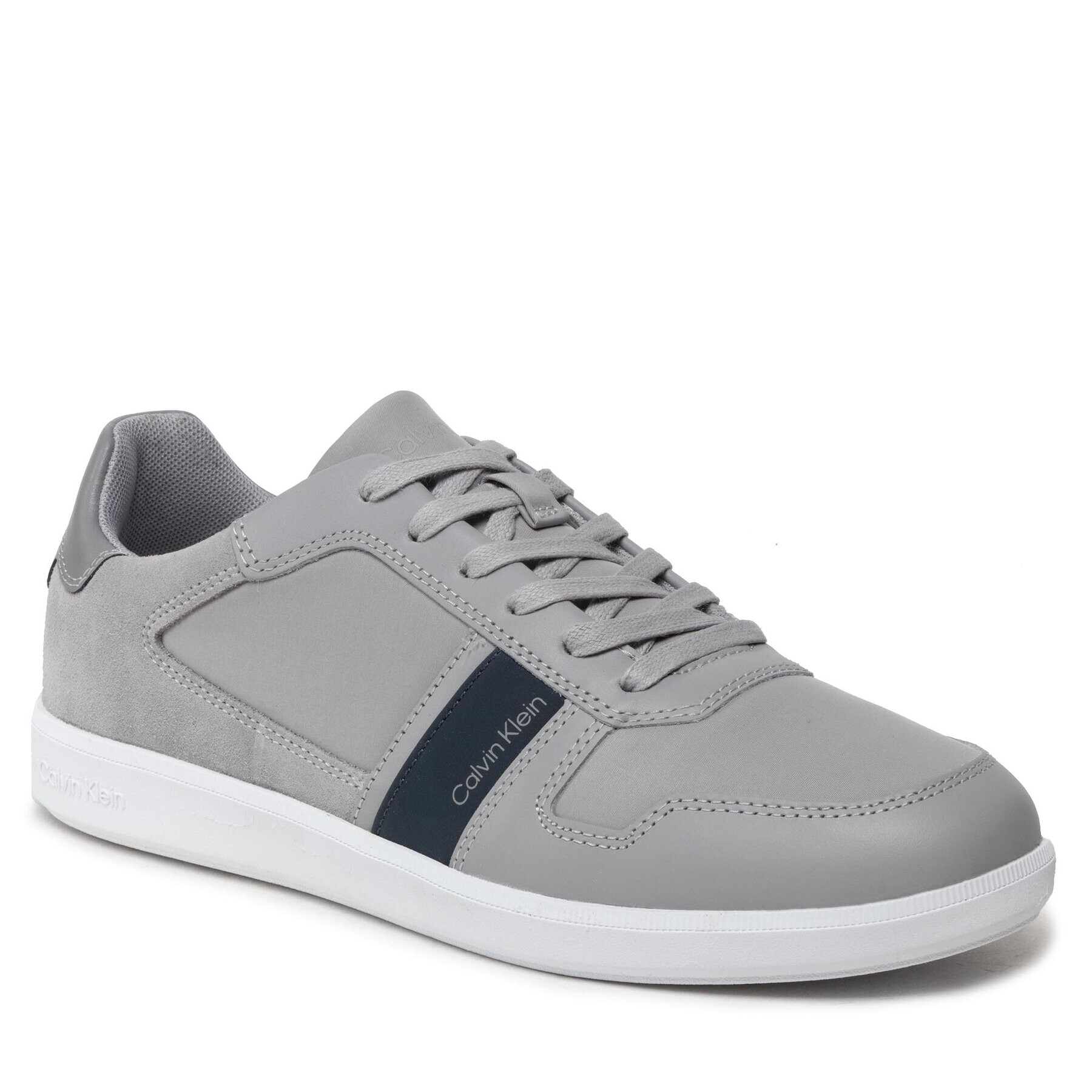 Calvin Klein Сникърси Low Top Lace Up Mix HM0HM00491 Сив - Pepit.bg