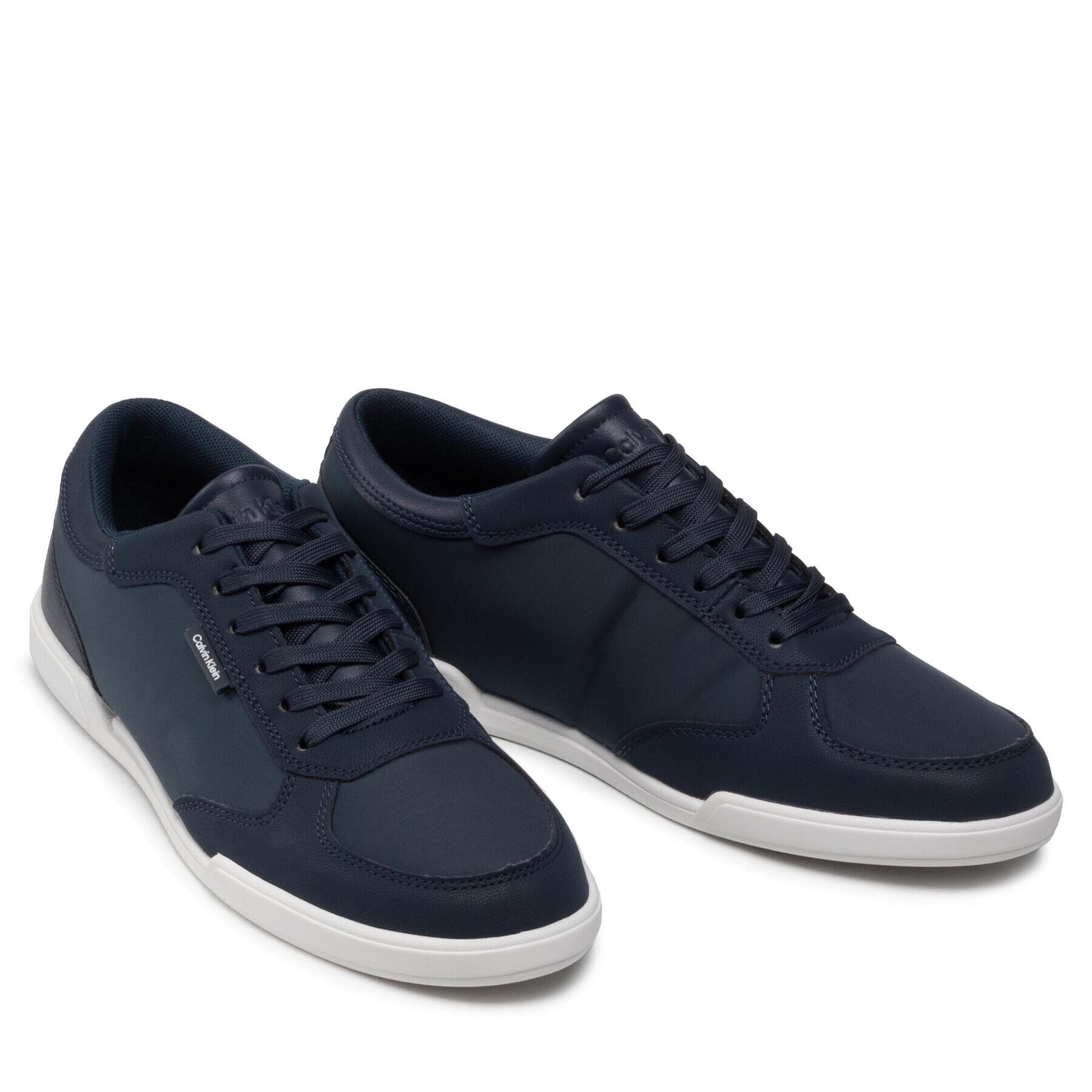 Calvin Klein Сникърси Low Top Lace Up Mix HM0HM00492 Тъмносин - Pepit.bg