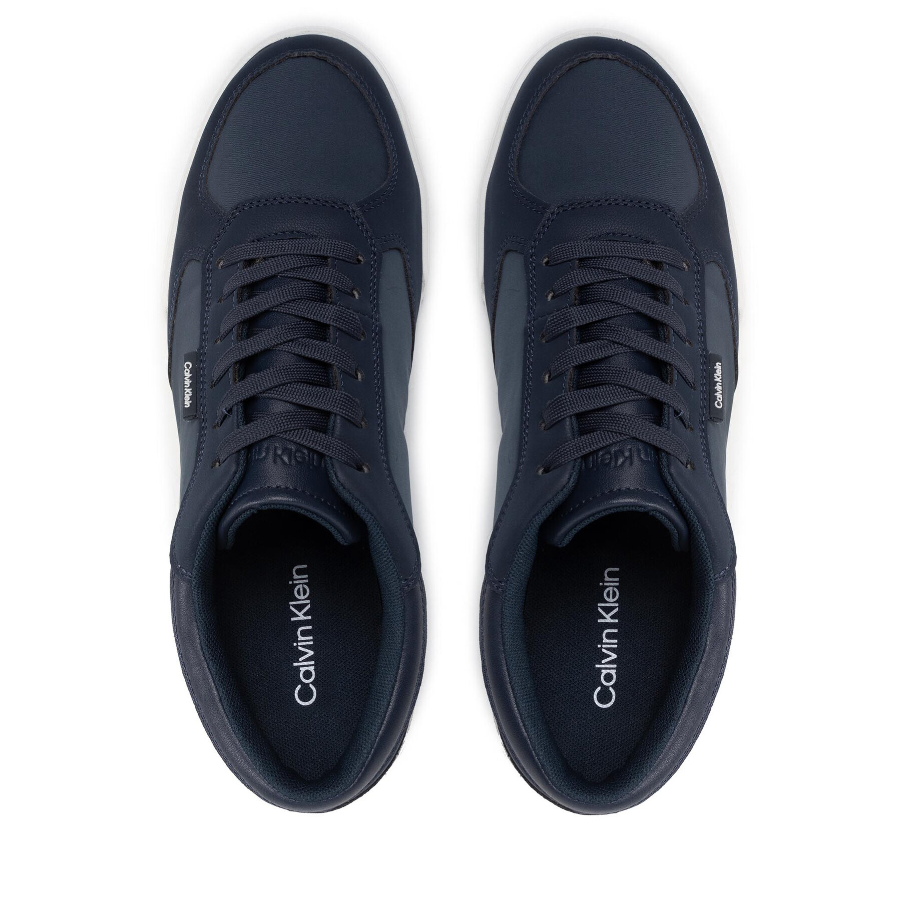 Calvin Klein Сникърси Low Top Lace Up Mix HM0HM00492 Тъмносин - Pepit.bg