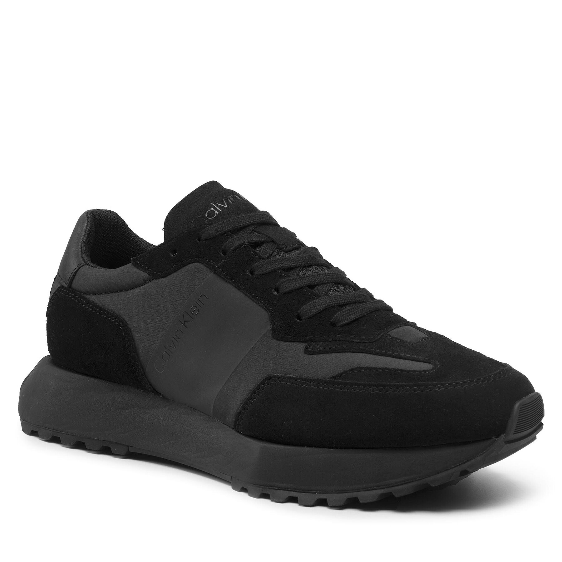 Calvin Klein Сникърси Low Top Lace Up Mix HM0HM00497 Черен - Pepit.bg