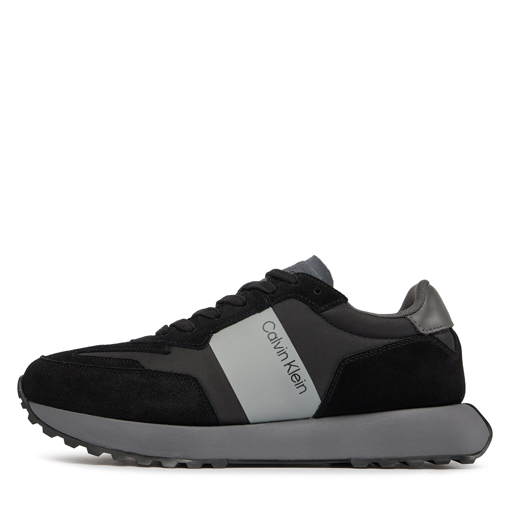 Calvin Klein Сникърси Low Top Lace Up Mix HM0HM00497 Черен - Pepit.bg