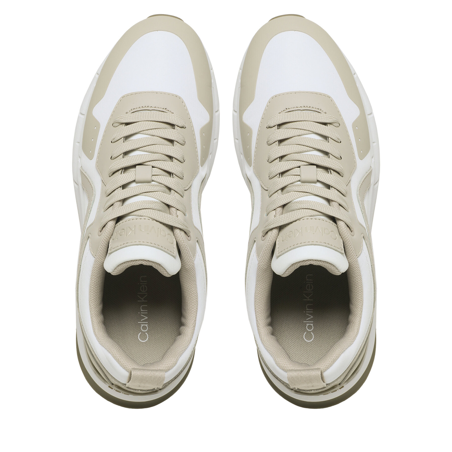 Calvin Klein Сникърси Low Top Lace Up Mix HM0HM00867 Бежов - Pepit.bg