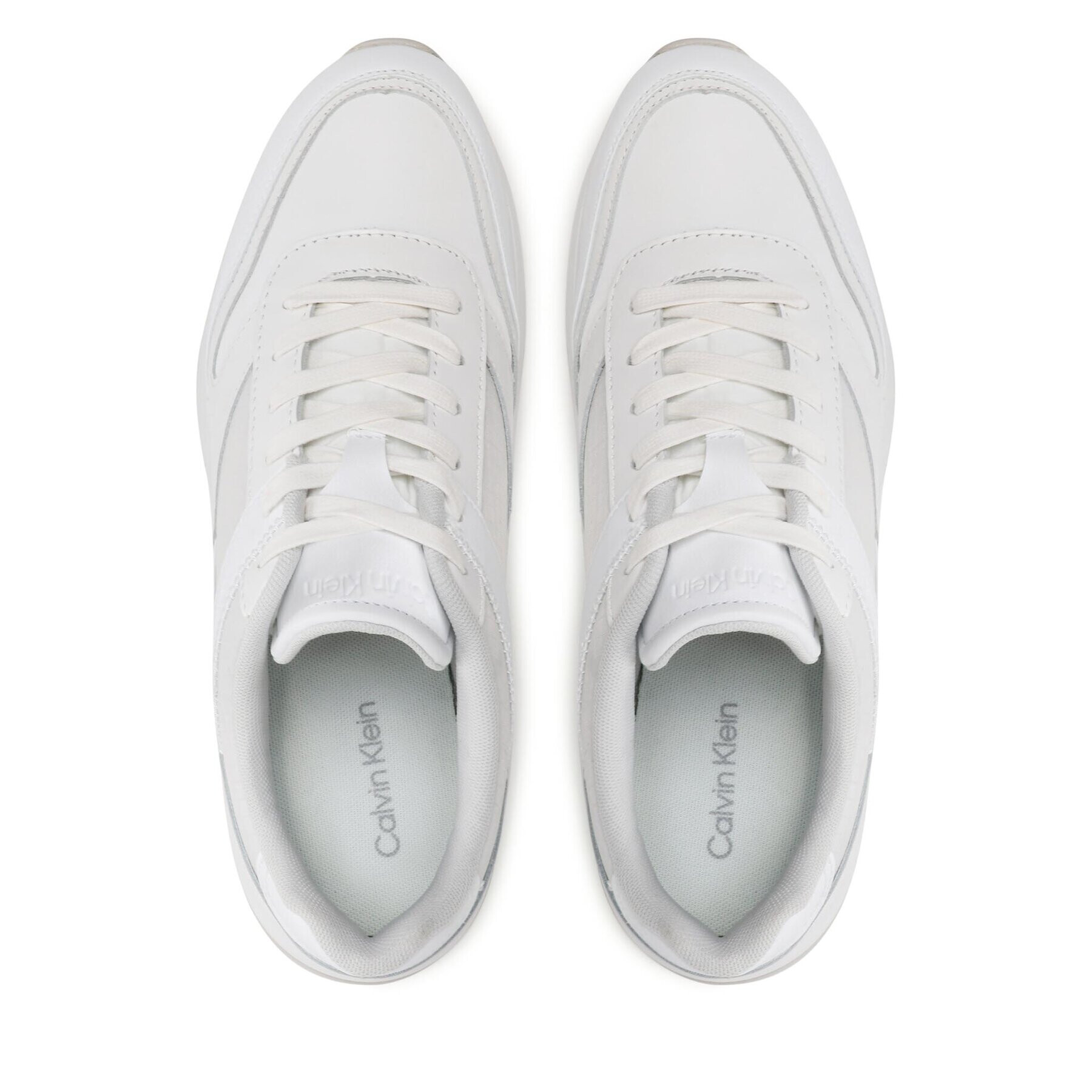 Calvin Klein Сникърси Low Top Lace Up Mix HM0HM00901 Бял - Pepit.bg