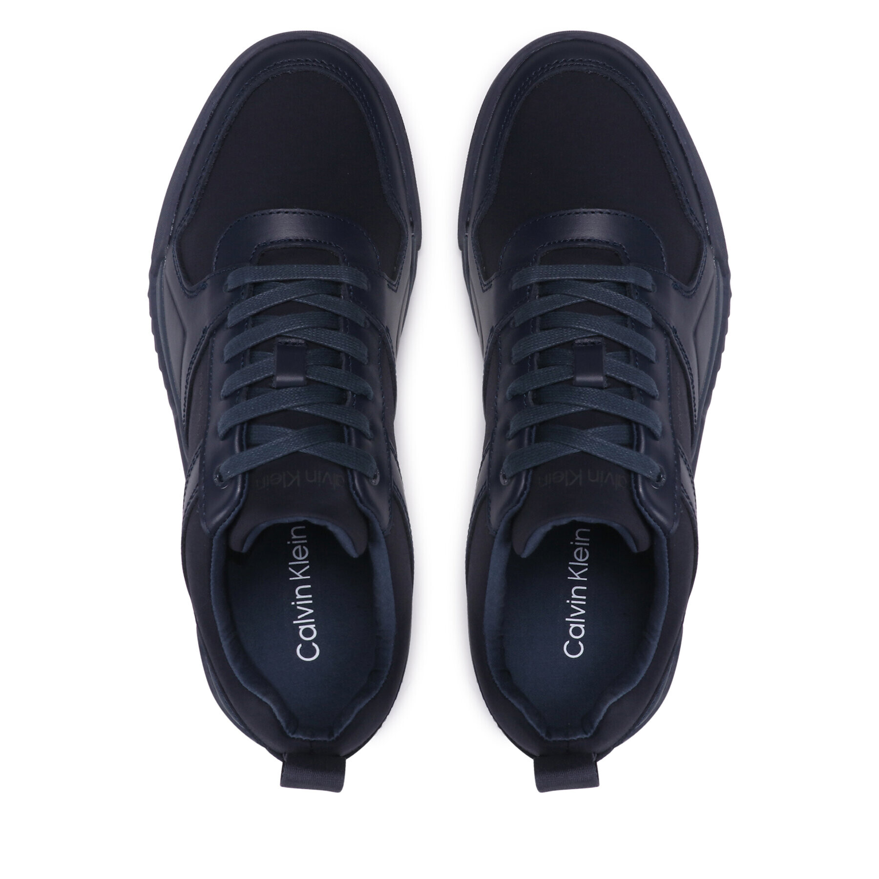 Calvin Klein Сникърси Low Top Lace Up Mix HM0HM00916 Тъмносин - Pepit.bg