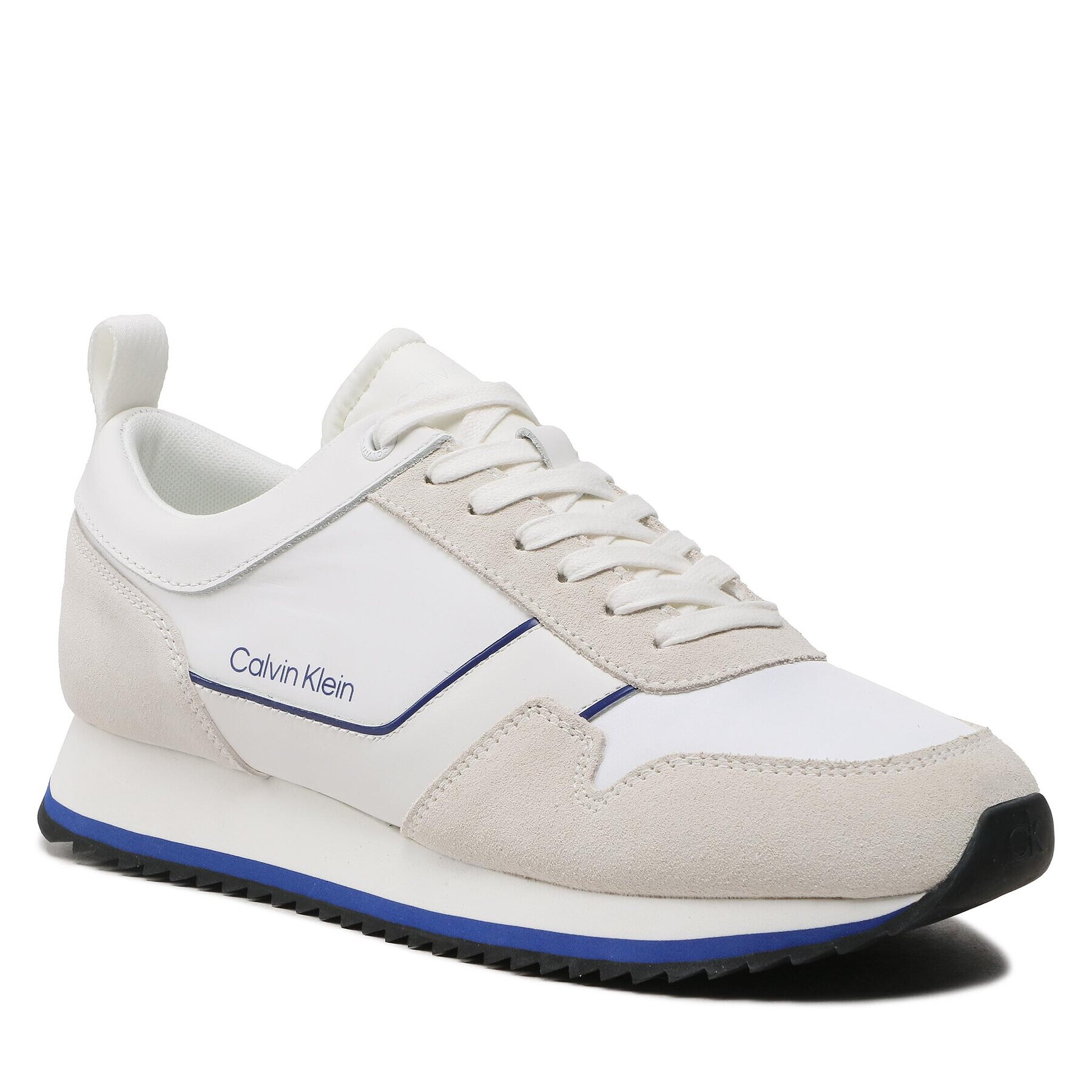 Calvin Klein Сникърси Low Top Lace Up Mix HM0HM00985 Бял - Pepit.bg