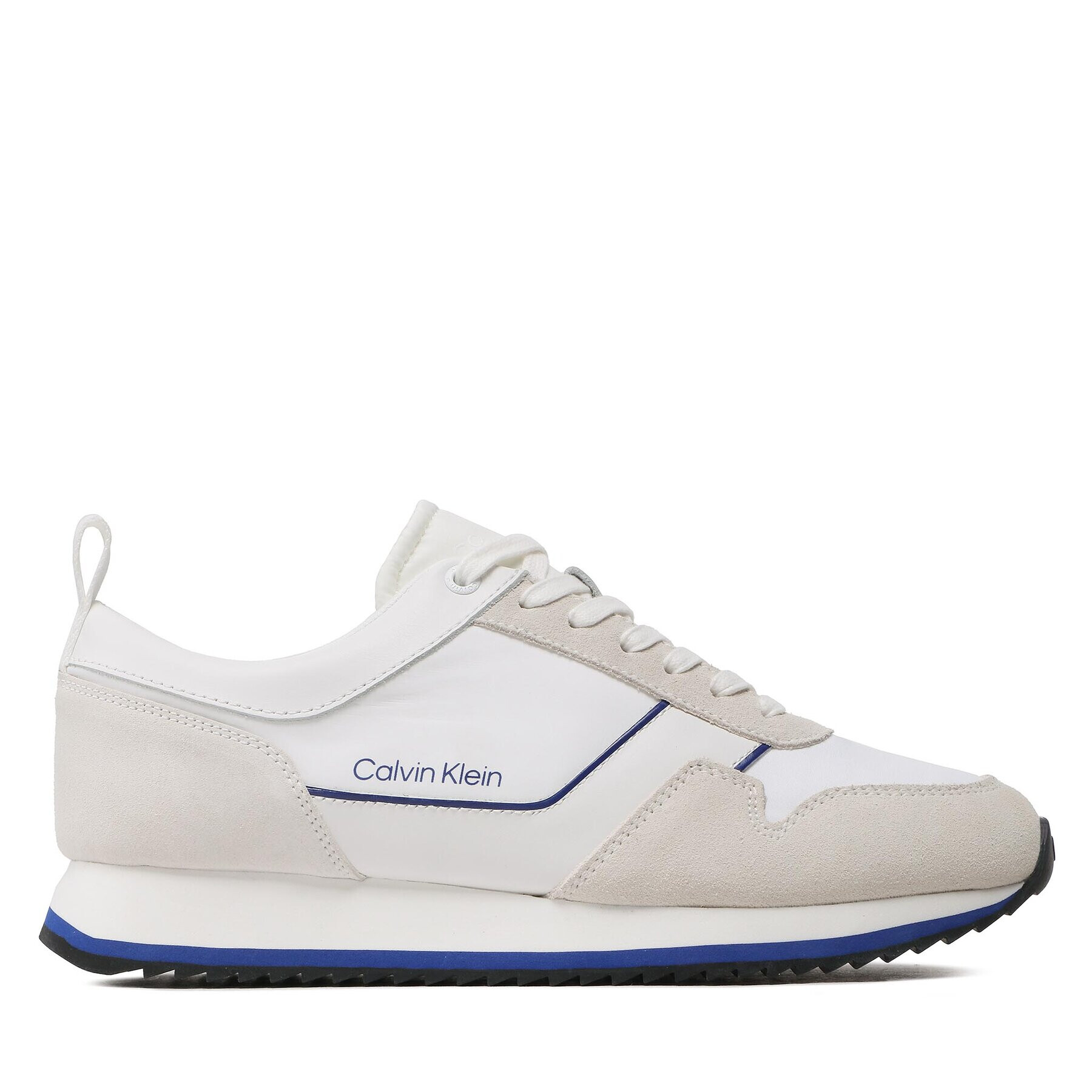 Calvin Klein Сникърси Low Top Lace Up Mix HM0HM00985 Бял - Pepit.bg