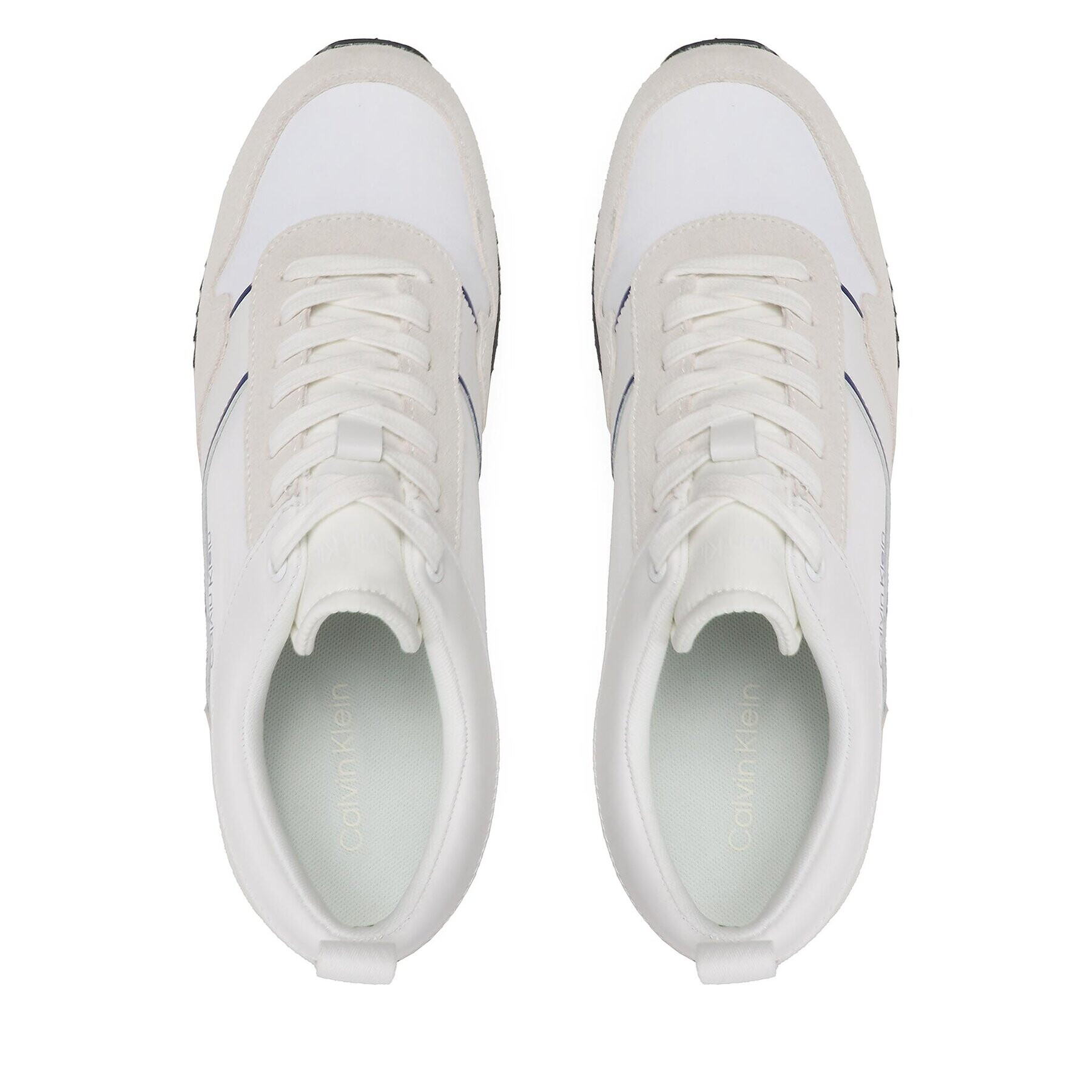 Calvin Klein Сникърси Low Top Lace Up Mix HM0HM00985 Бял - Pepit.bg