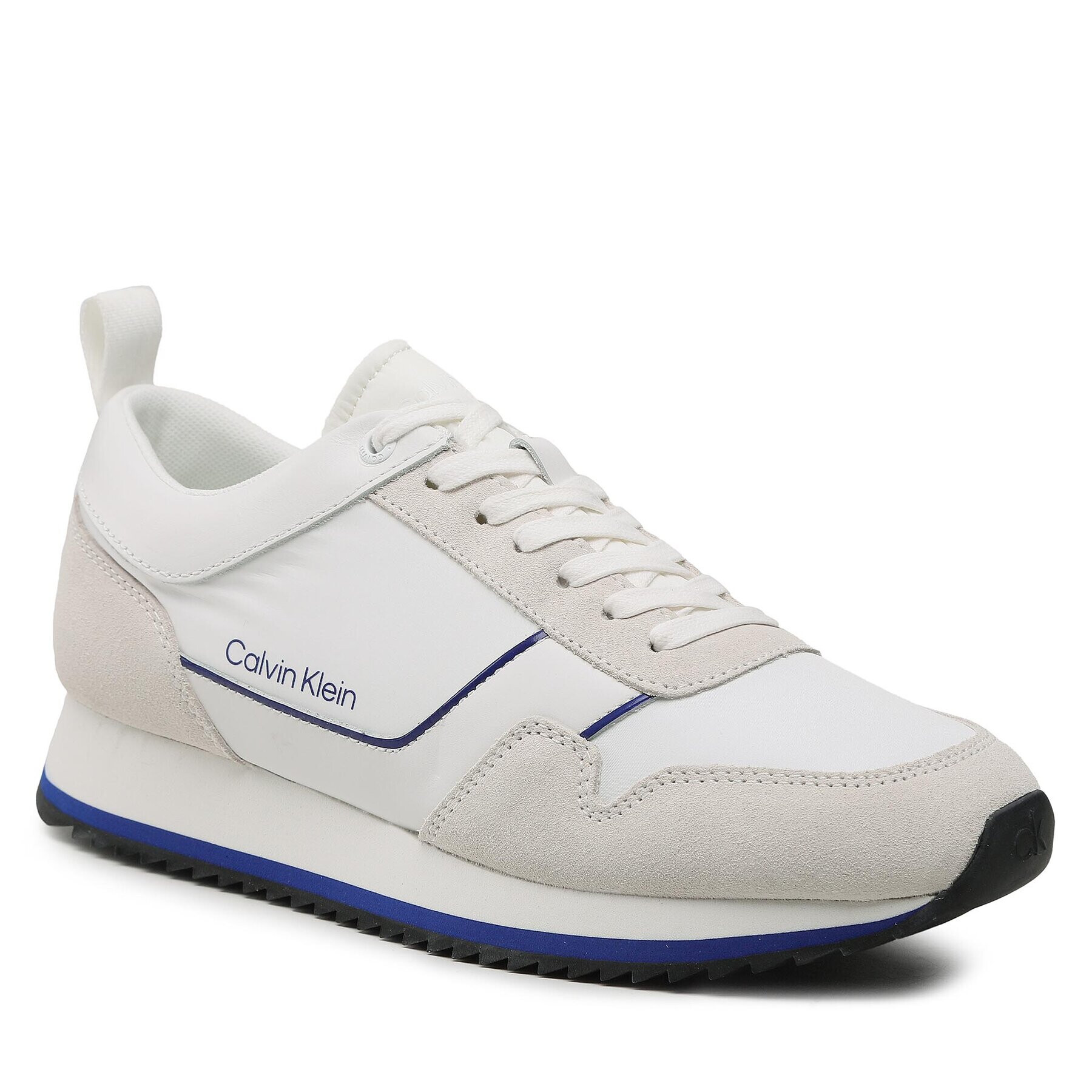 Calvin Klein Сникърси Low Top Lace Up Mix HM0HM00985 Бял - Pepit.bg