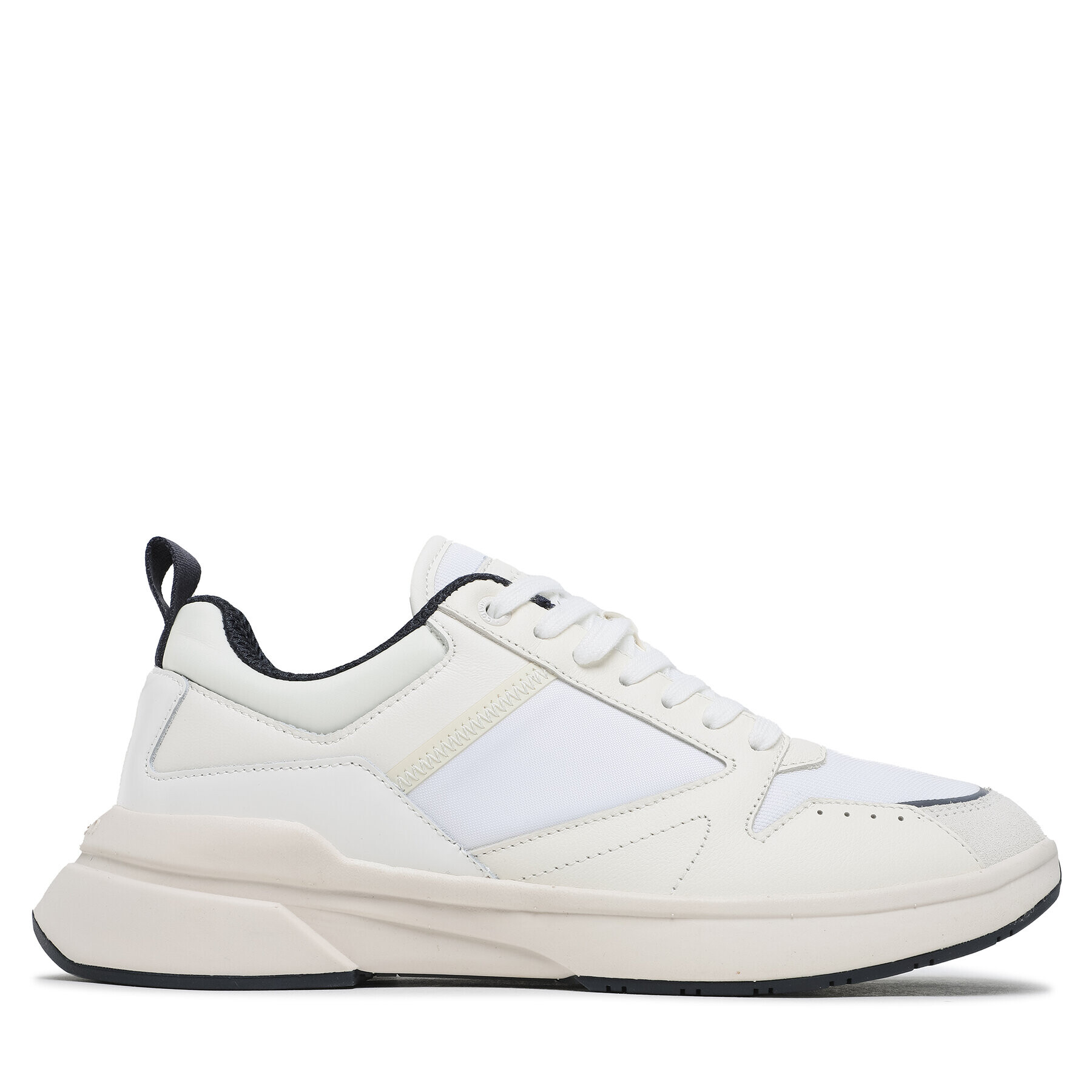 Calvin Klein Сникърси Low Top Lace Up Mix HM0HM01044 Бял - Pepit.bg