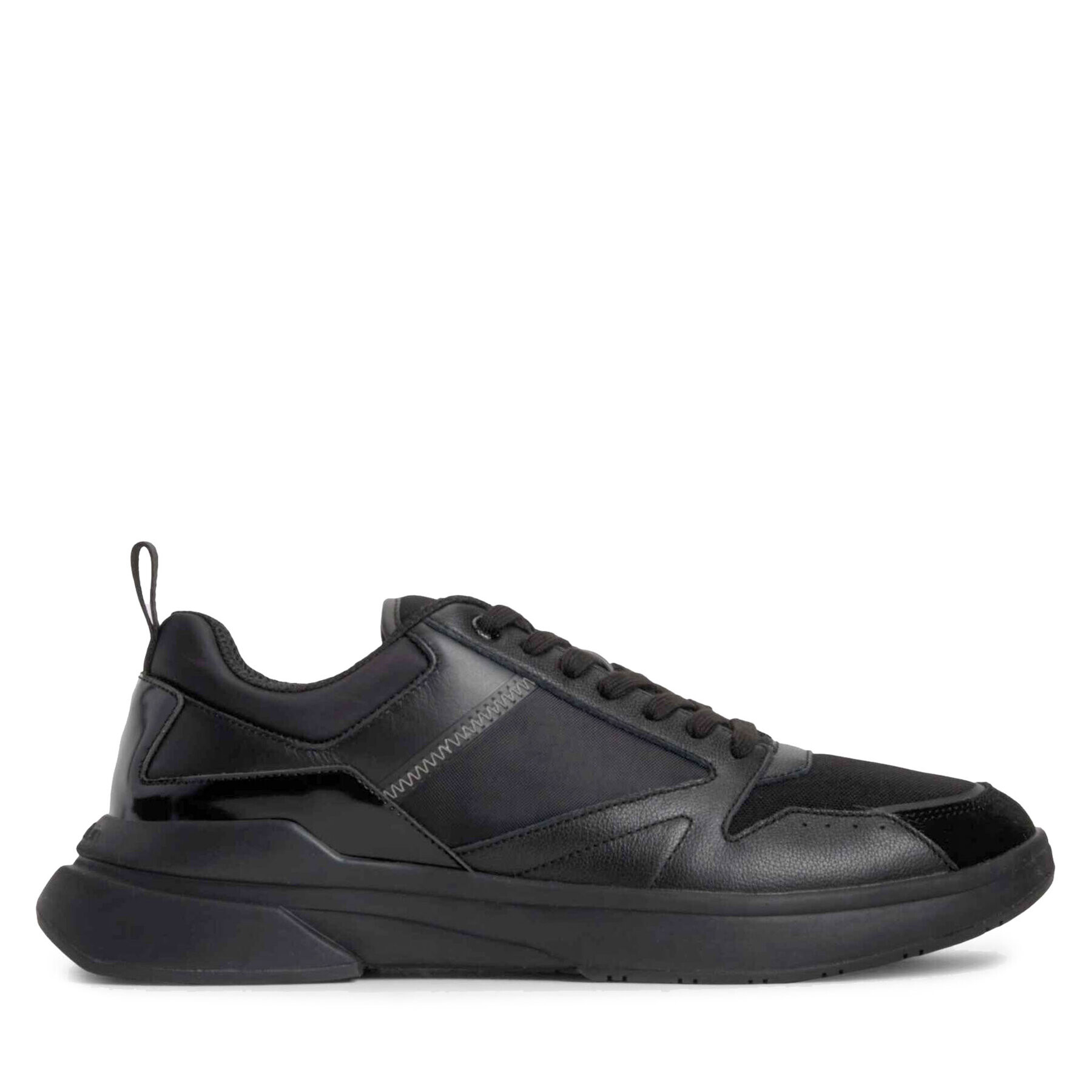 Calvin Klein Сникърси Low Top Lace Up Mix HM0HM01044 Черен - Pepit.bg