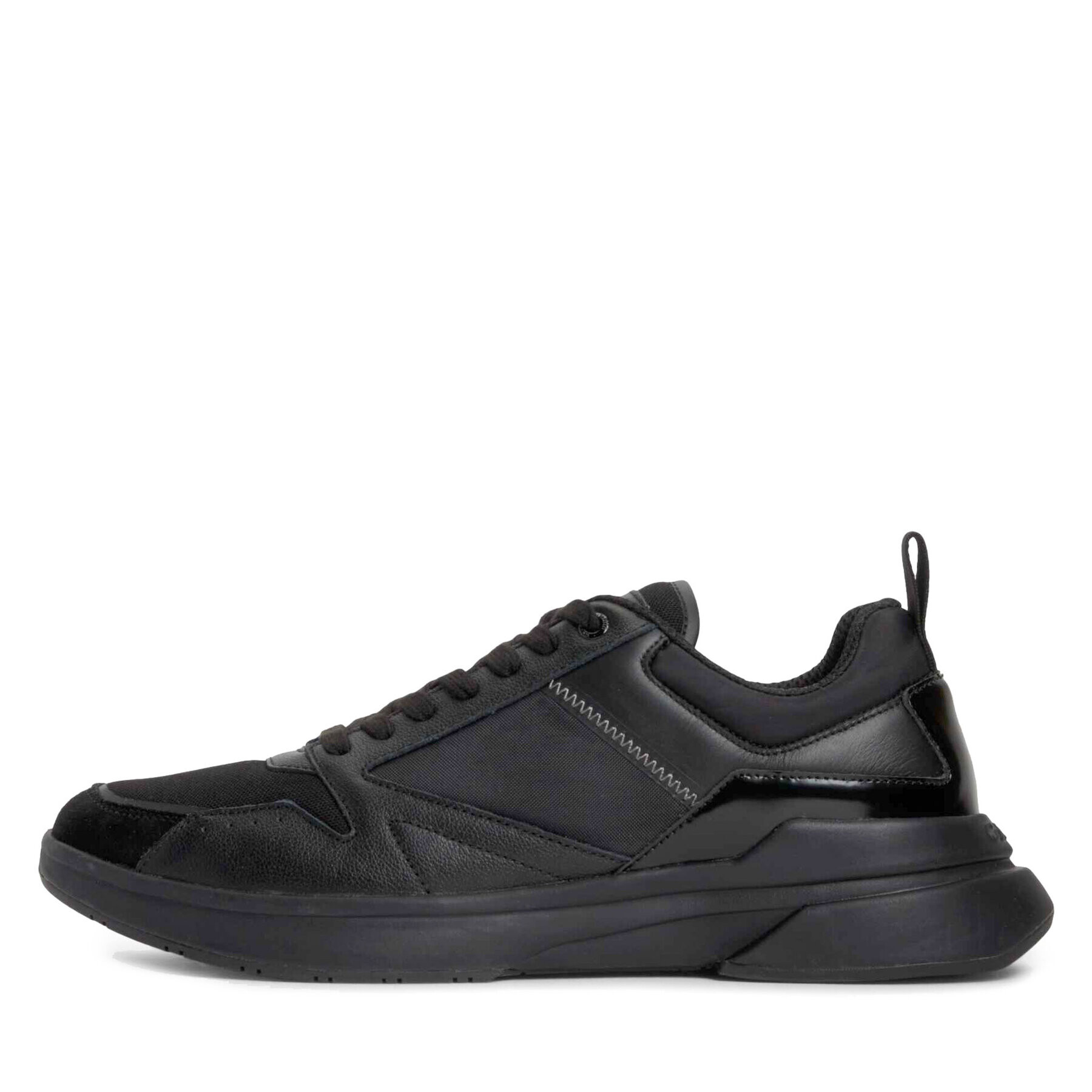 Calvin Klein Сникърси Low Top Lace Up Mix HM0HM01044 Черен - Pepit.bg