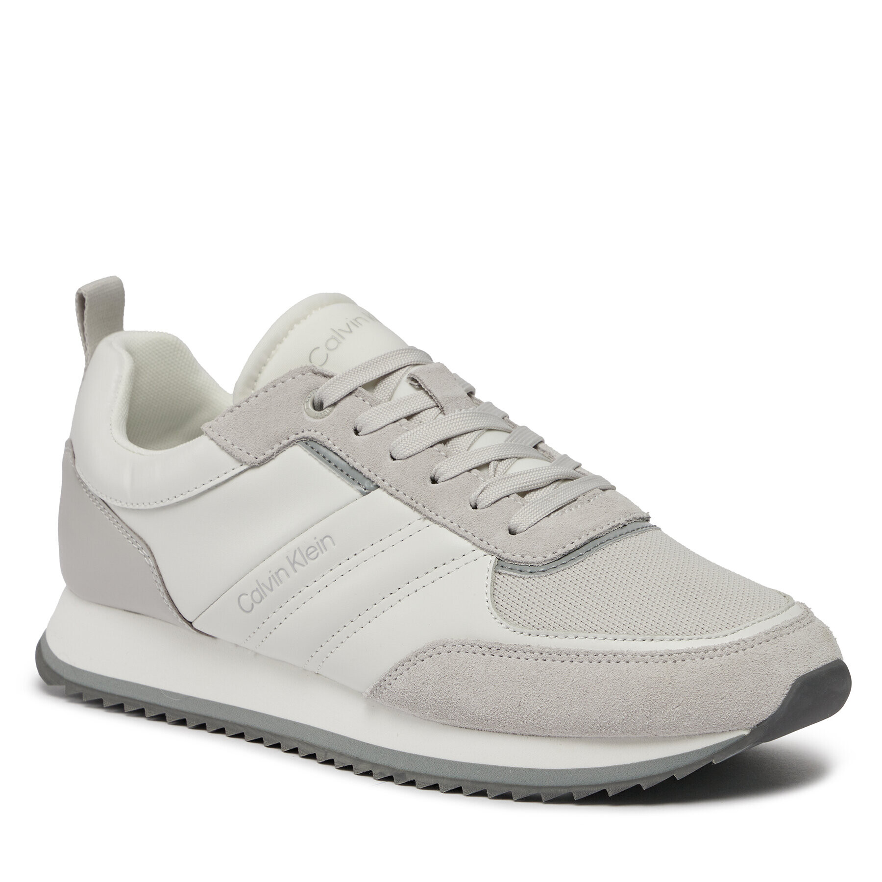 Calvin Klein Сникърси Low Top Lace Up Mix HM0HM01280 Бял - Pepit.bg