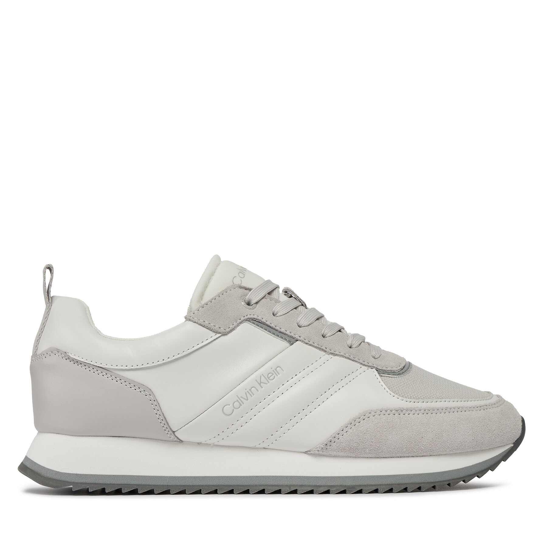 Calvin Klein Сникърси Low Top Lace Up Mix HM0HM01280 Бял - Pepit.bg