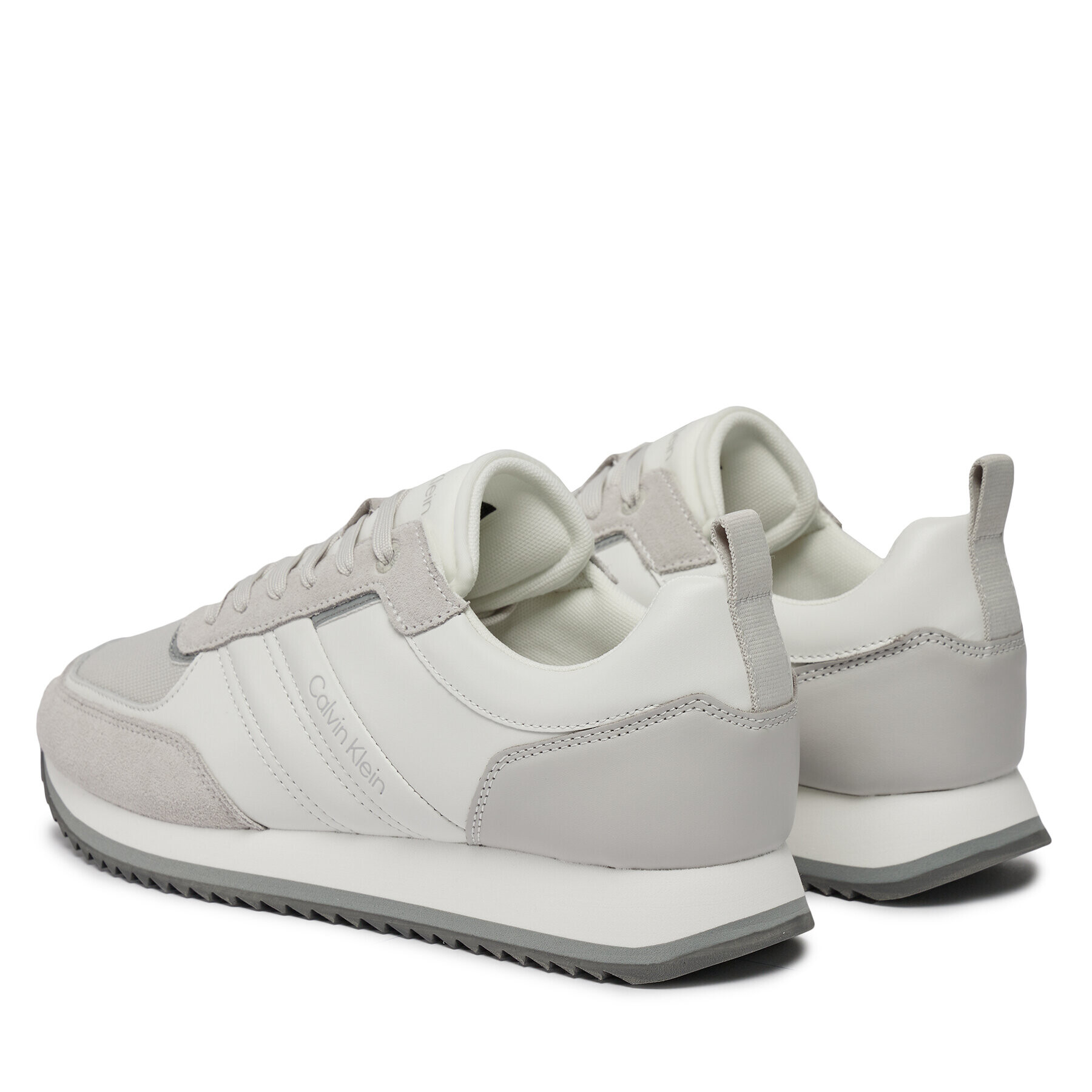 Calvin Klein Сникърси Low Top Lace Up Mix HM0HM01280 Бял - Pepit.bg