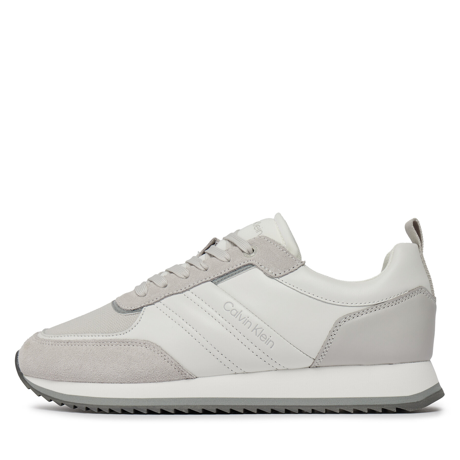 Calvin Klein Сникърси Low Top Lace Up Mix HM0HM01280 Бял - Pepit.bg