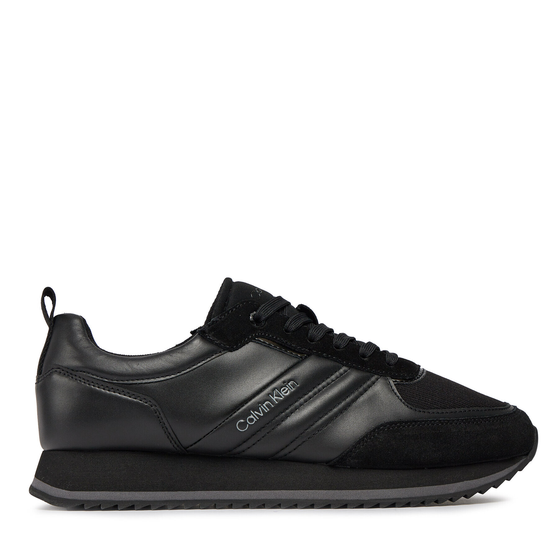 Calvin Klein Сникърси Low Top Lace Up Mix HM0HM01280 Черен - Pepit.bg