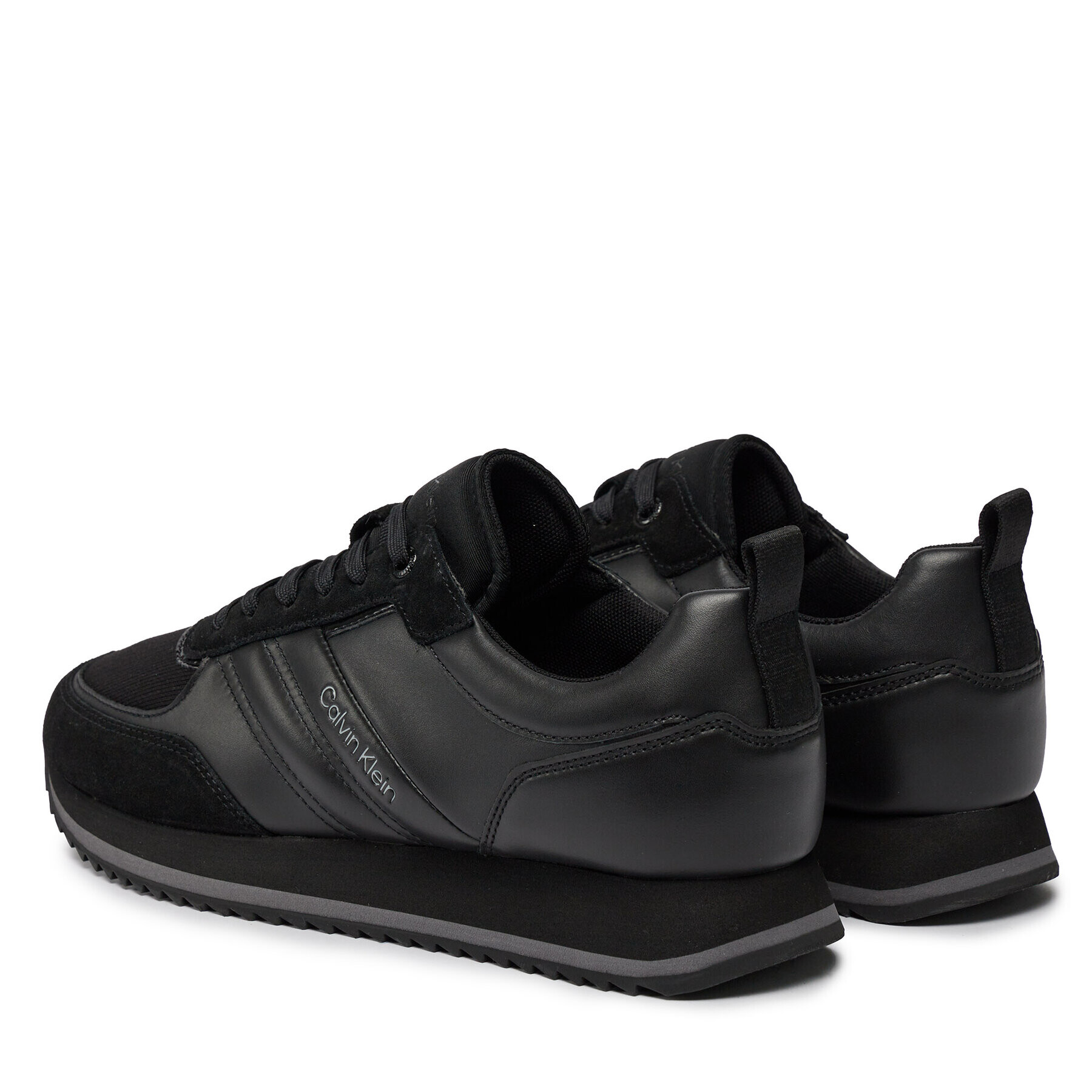 Calvin Klein Сникърси Low Top Lace Up Mix HM0HM01280 Черен - Pepit.bg