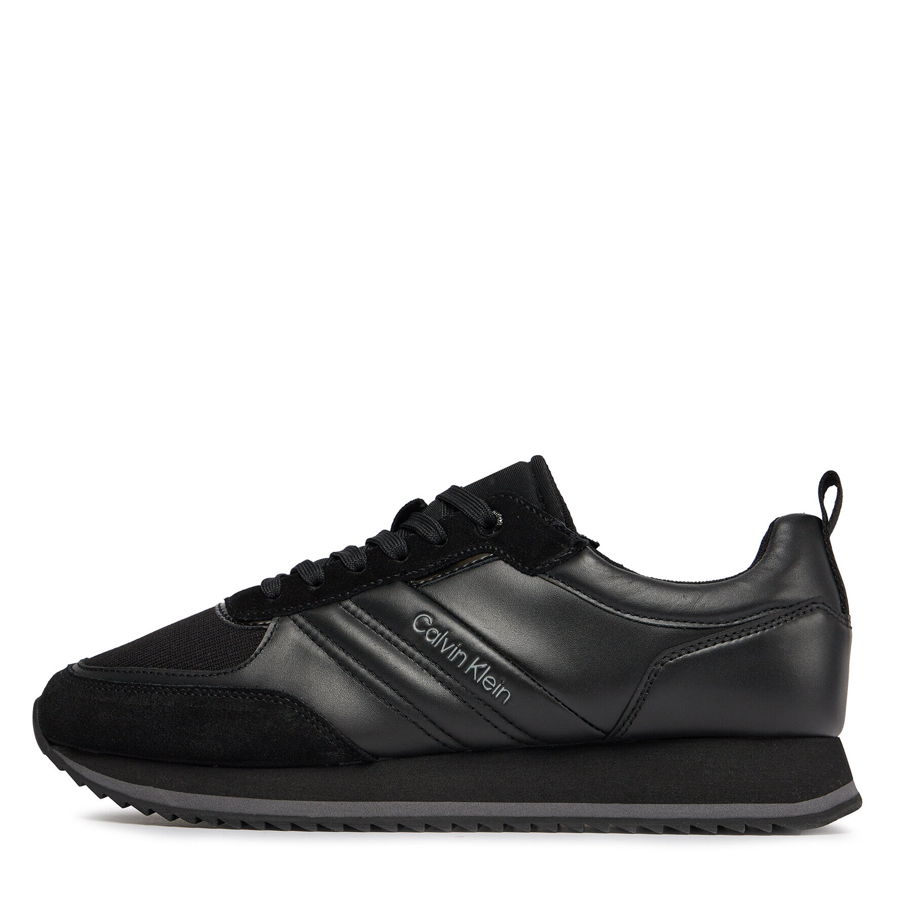 Calvin Klein Сникърси Low Top Lace Up Mix HM0HM01280 Черен - Pepit.bg