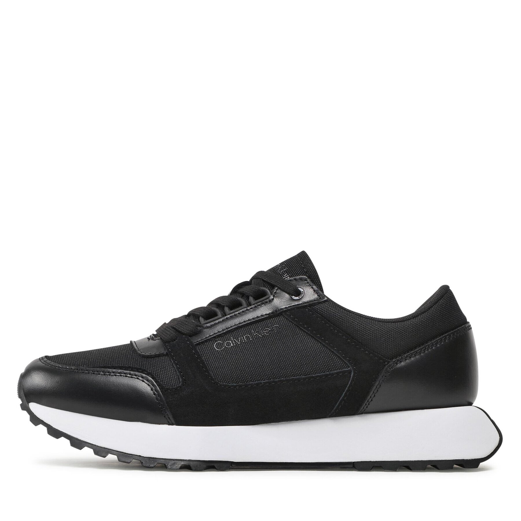 Calvin Klein Сникърси Low Top Lace Up Mix New HM0HM00926 Черен - Pepit.bg