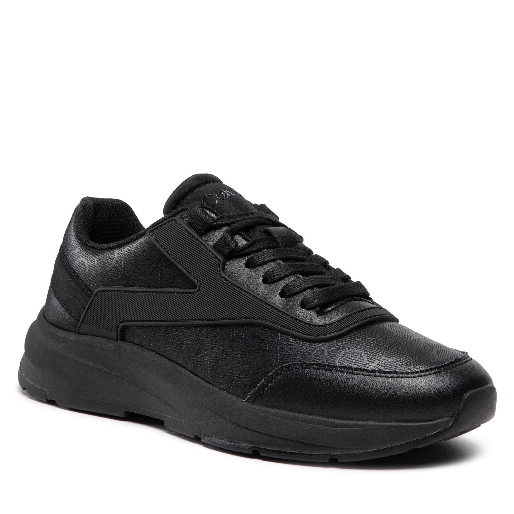 Calvin Klein Сникърси Low Top Lace Up Mono HM0HM00818 Черен - Pepit.bg