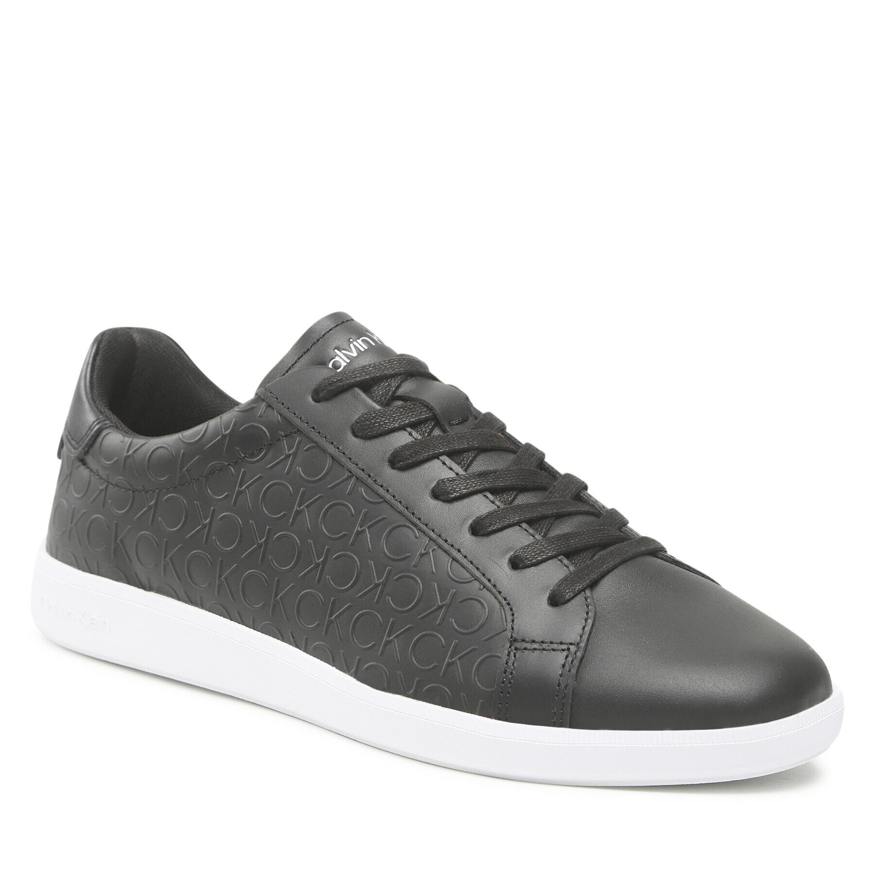 Calvin Klein Сникърси Low Top Lace Up Mono HM0HM00845 Черен - Pepit.bg