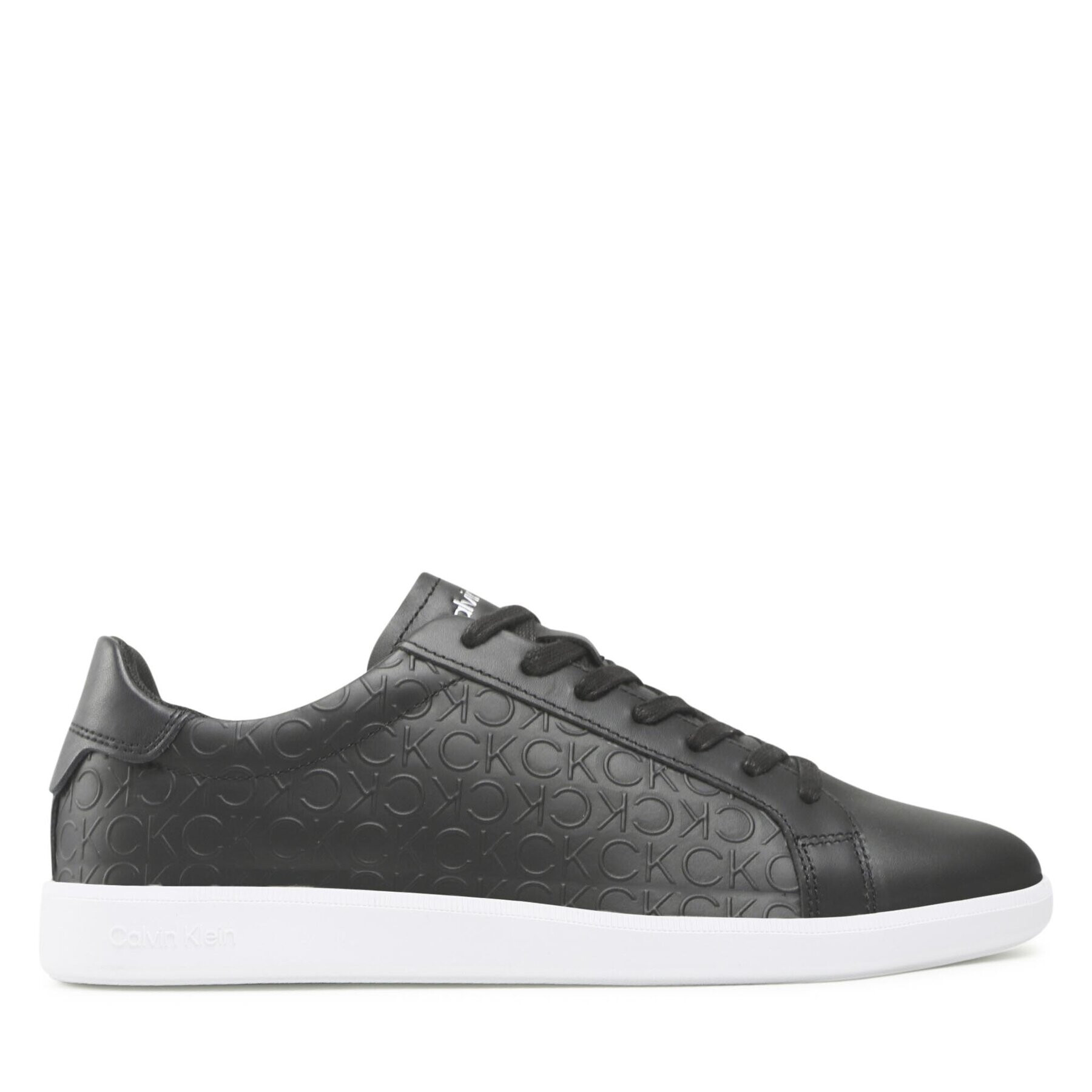 Calvin Klein Сникърси Low Top Lace Up Mono HM0HM00845 Черен - Pepit.bg