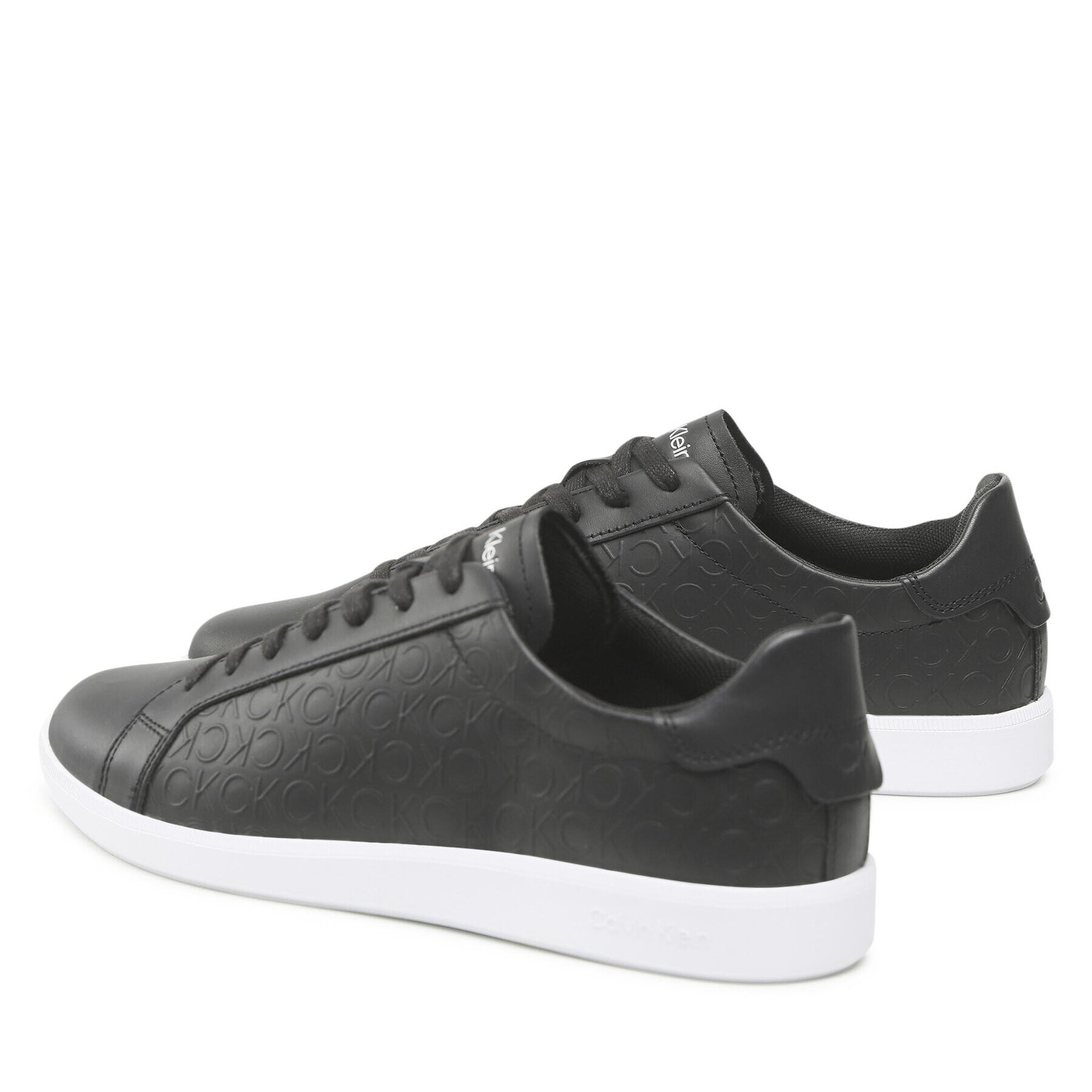 Calvin Klein Сникърси Low Top Lace Up Mono HM0HM00845 Черен - Pepit.bg