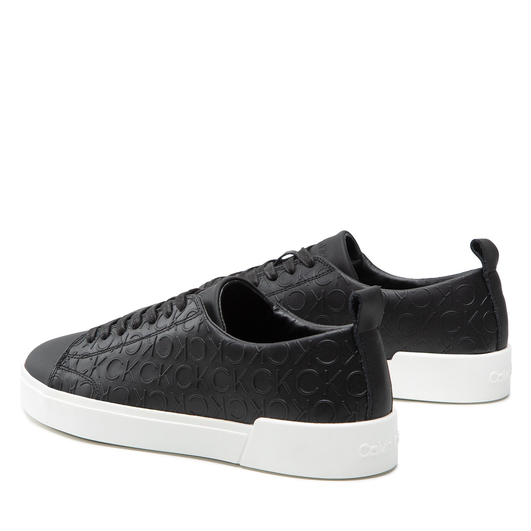 Calvin Klein Сникърси Low Top Lace Up Mono HM0HM00880 Черен - Pepit.bg