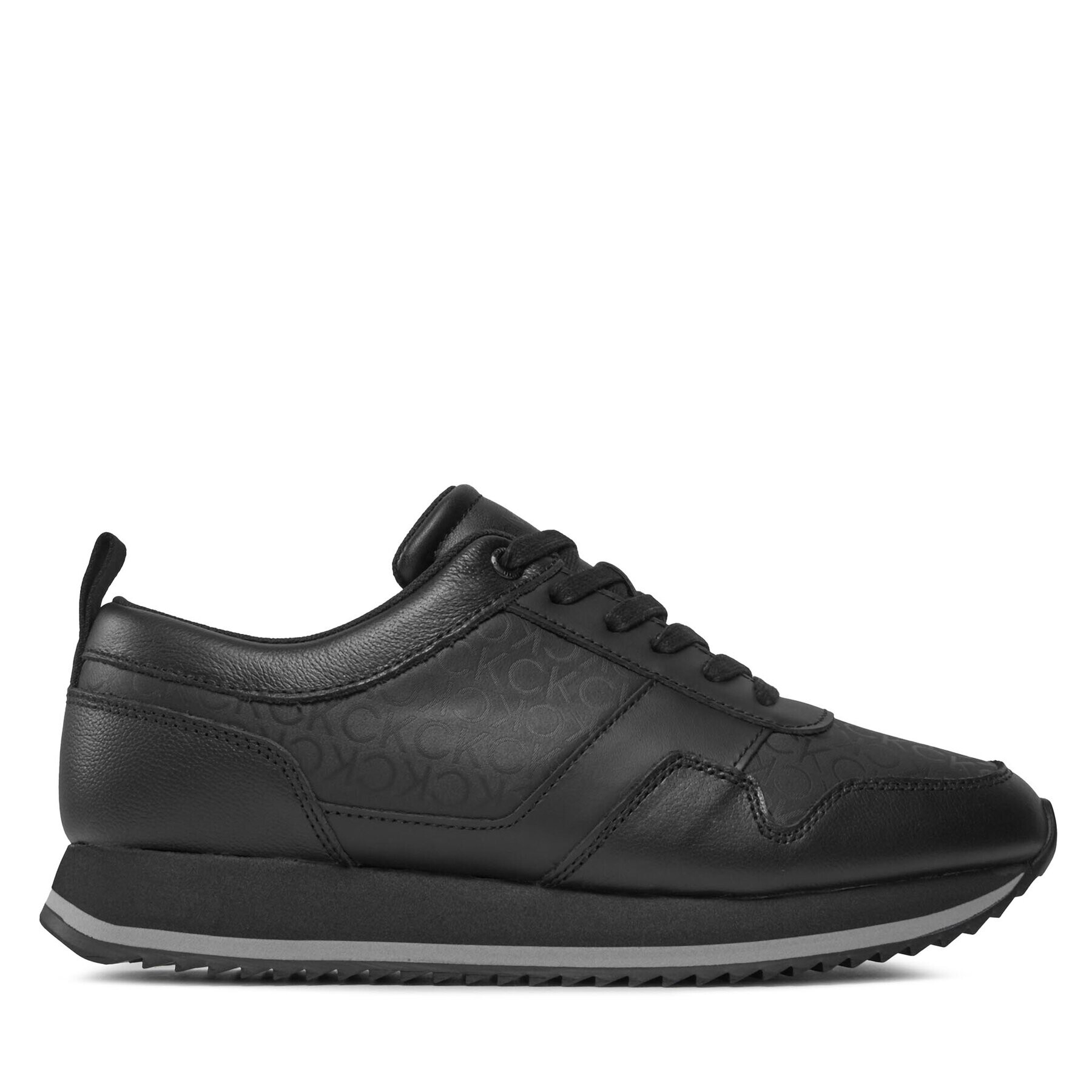 Calvin Klein Сникърси Low Top Lace Up Mono HM0HM00997 Черен - Pepit.bg