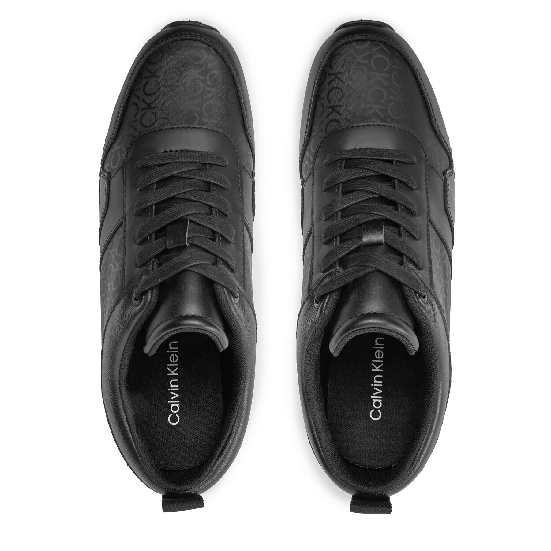 Calvin Klein Сникърси Low Top Lace Up Mono HM0HM00997 Черен - Pepit.bg