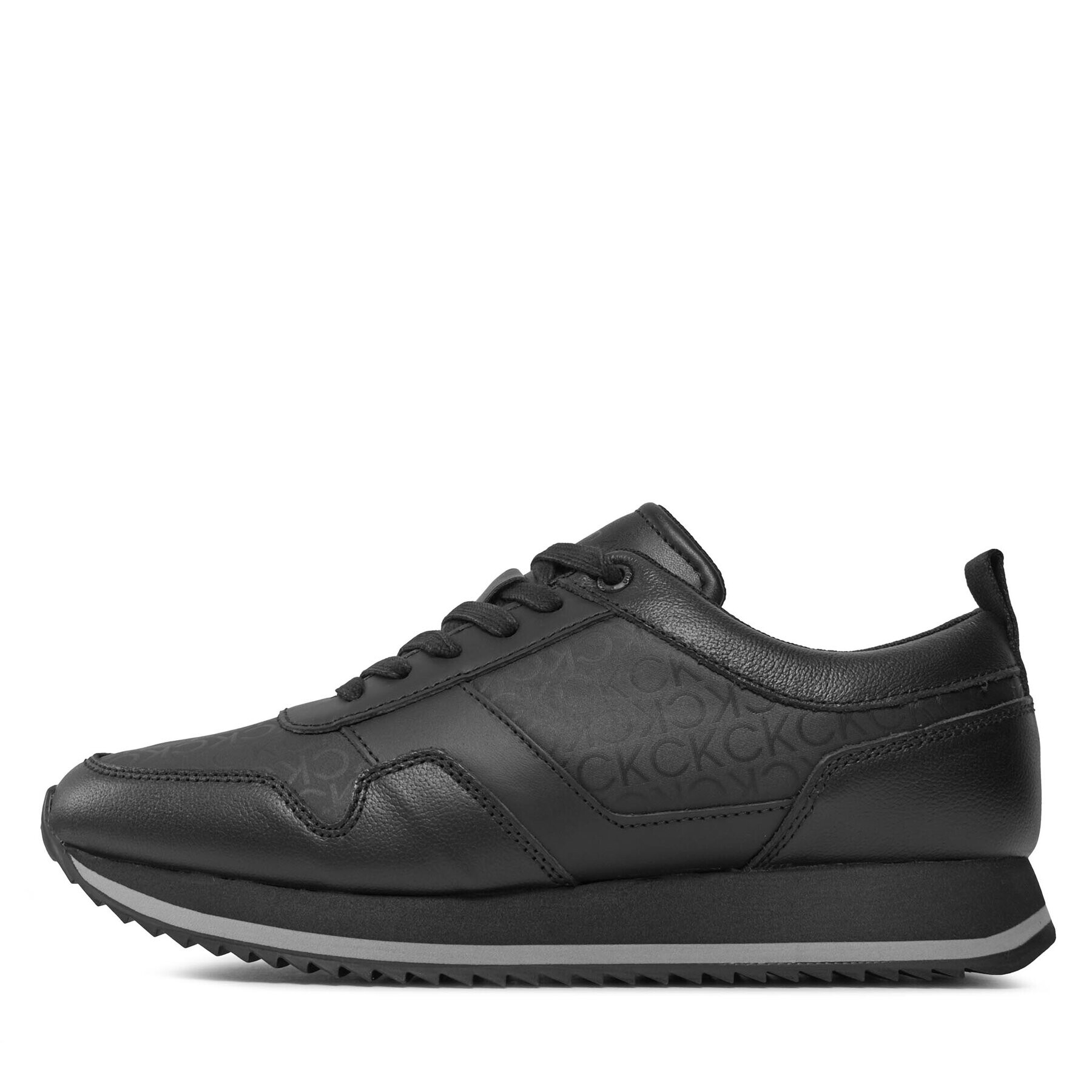 Calvin Klein Сникърси Low Top Lace Up Mono HM0HM00997 Черен - Pepit.bg