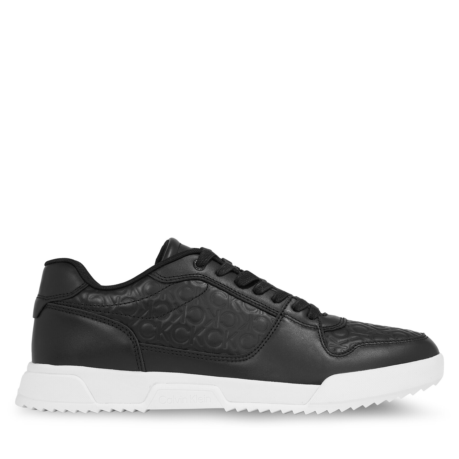 Calvin Klein Сникърси Low Top Lace Up Mono HM0HM01192 Черен - Pepit.bg