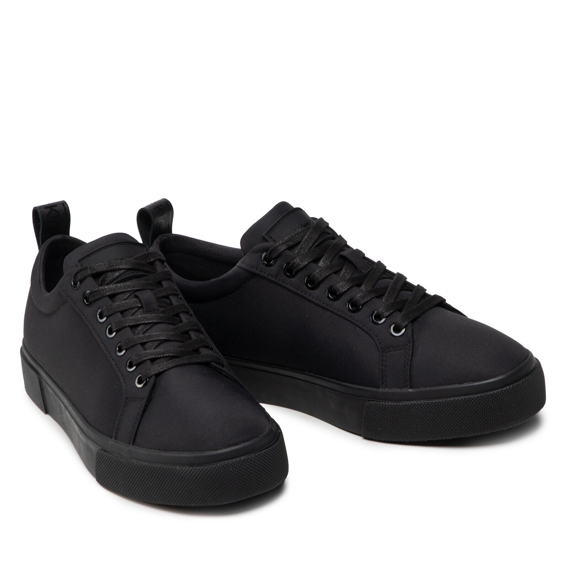 Calvin Klein Сникърси Low Top Lace Up Nylon HM0HM00342 Черен - Pepit.bg